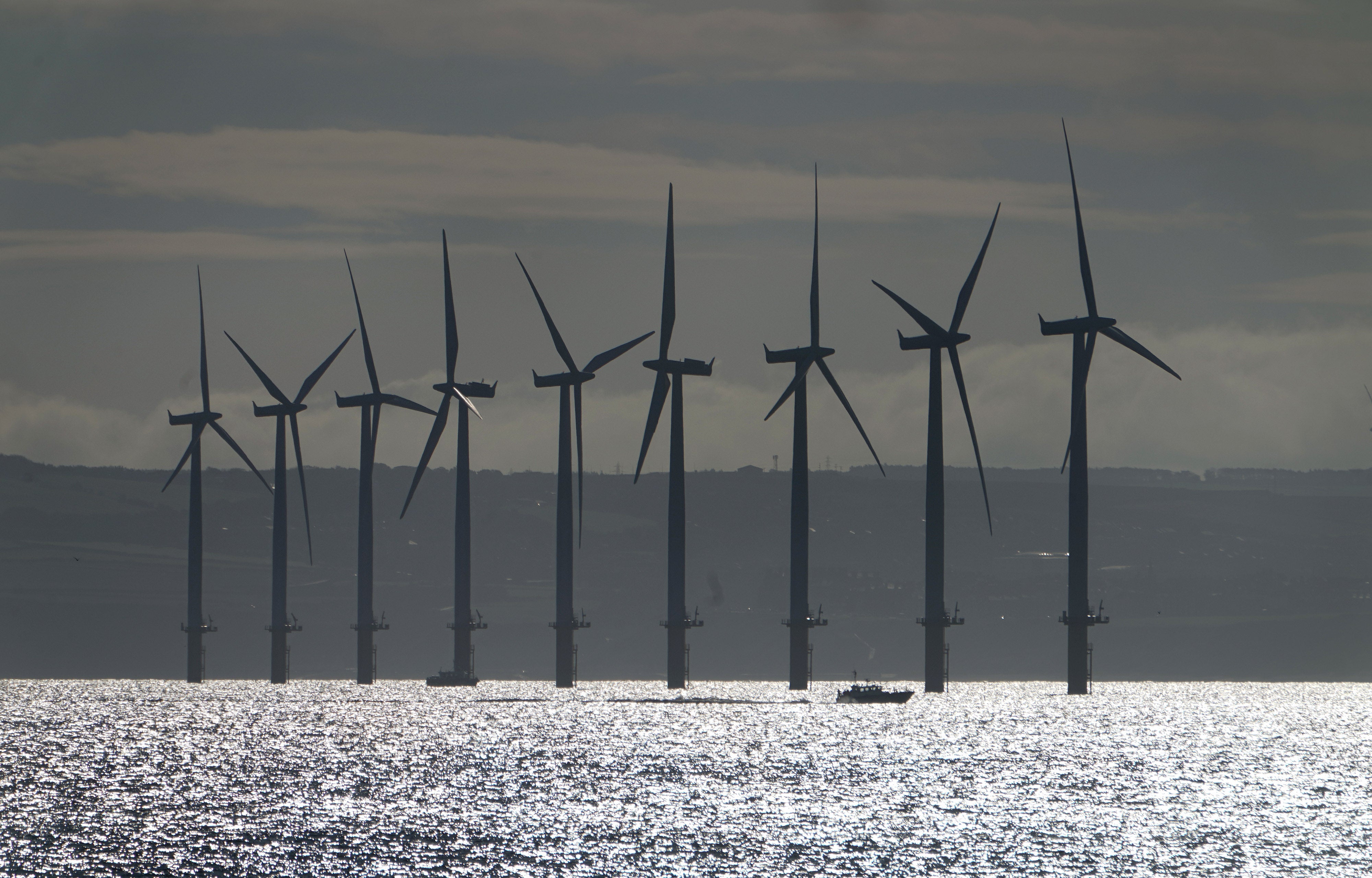 Five areas in the sea off Cornwall and Wales have been mapped out for the development of floating offshore wind schemes (Owen Humphreys/PA)