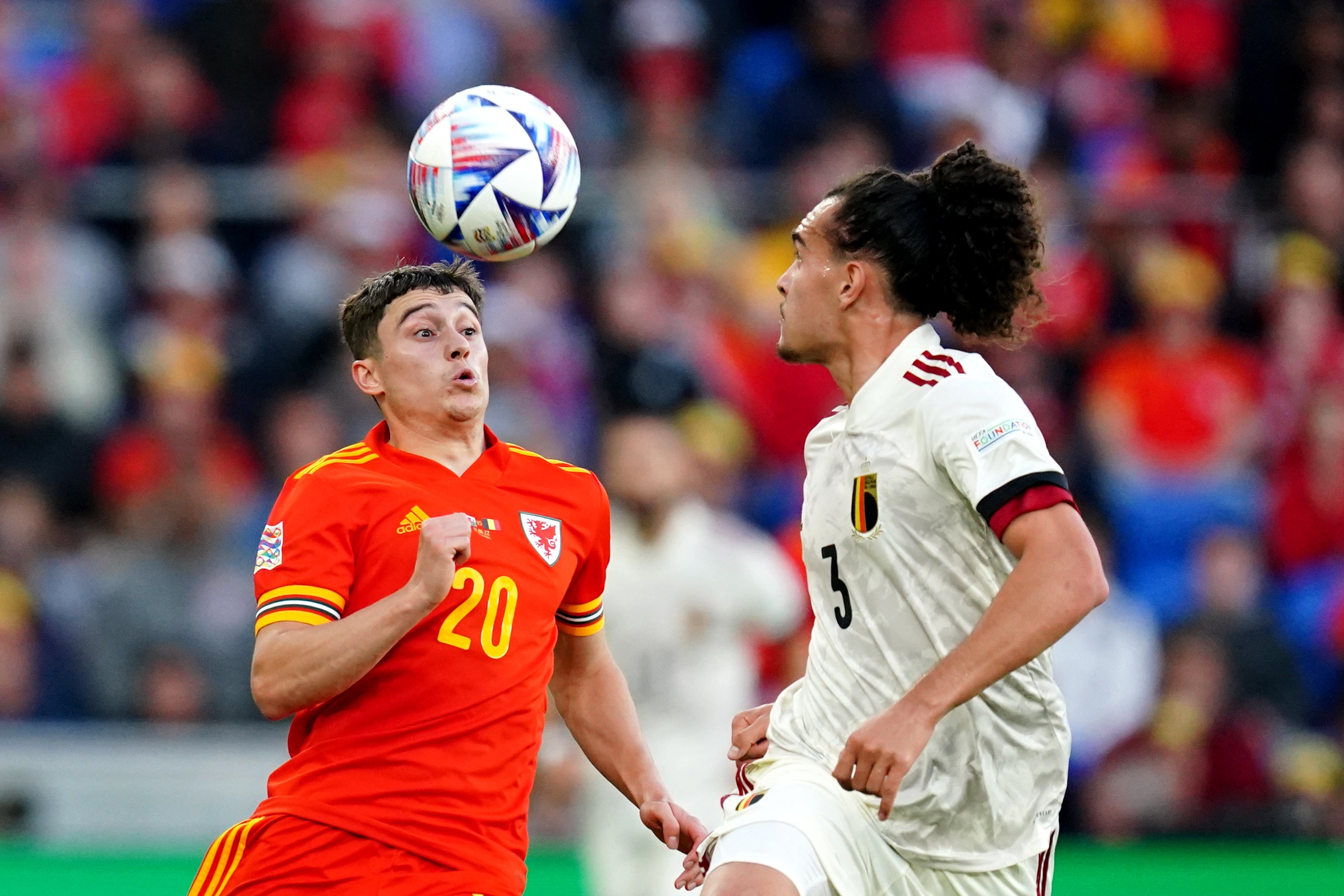 Daniel James, left, says players will be more wary than usual of sustaining injury before this year’s World Cup (David Davies/PA)