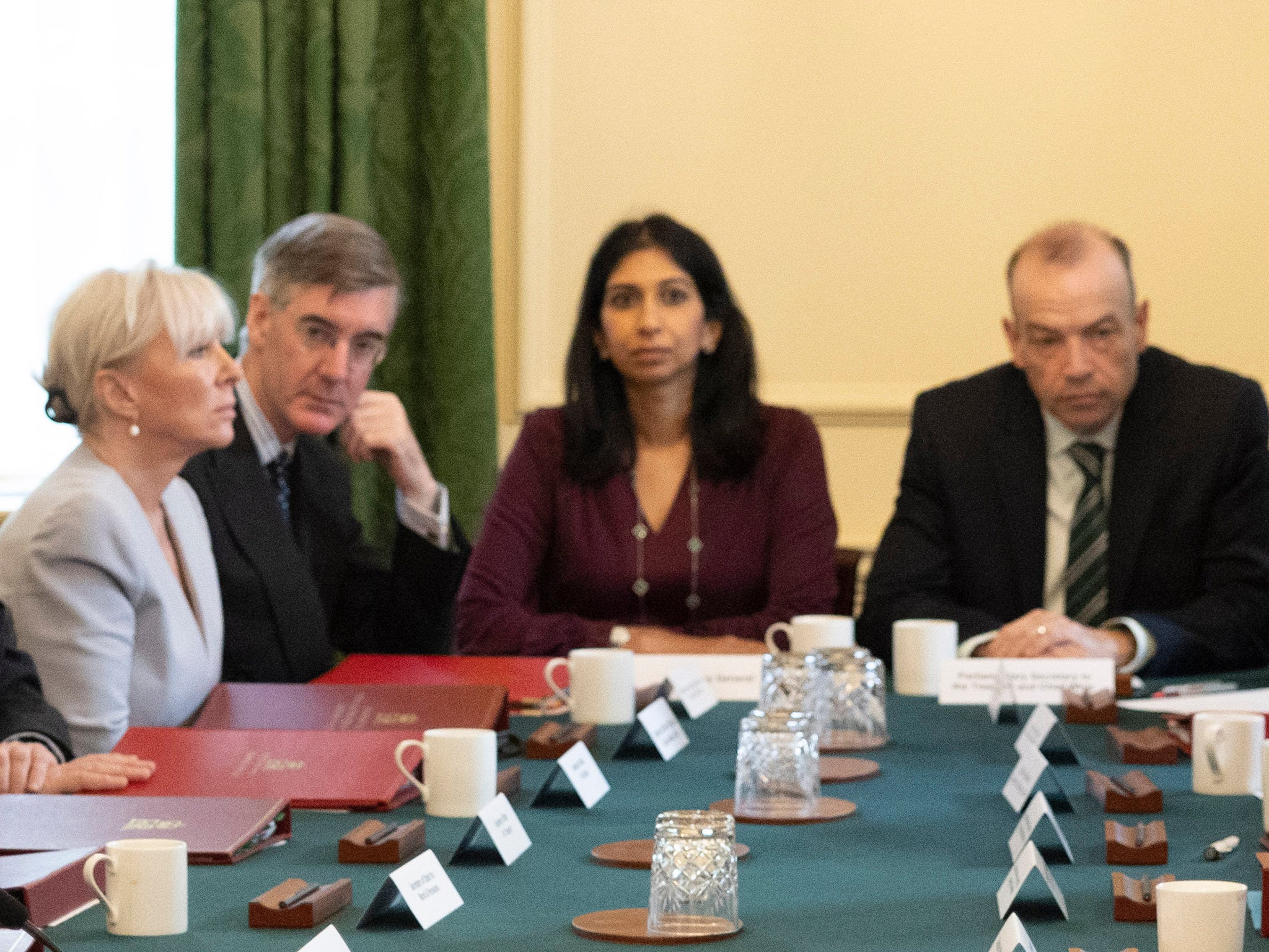 Boris Johnson holds the weekly Cabinet meeting at Downing Street