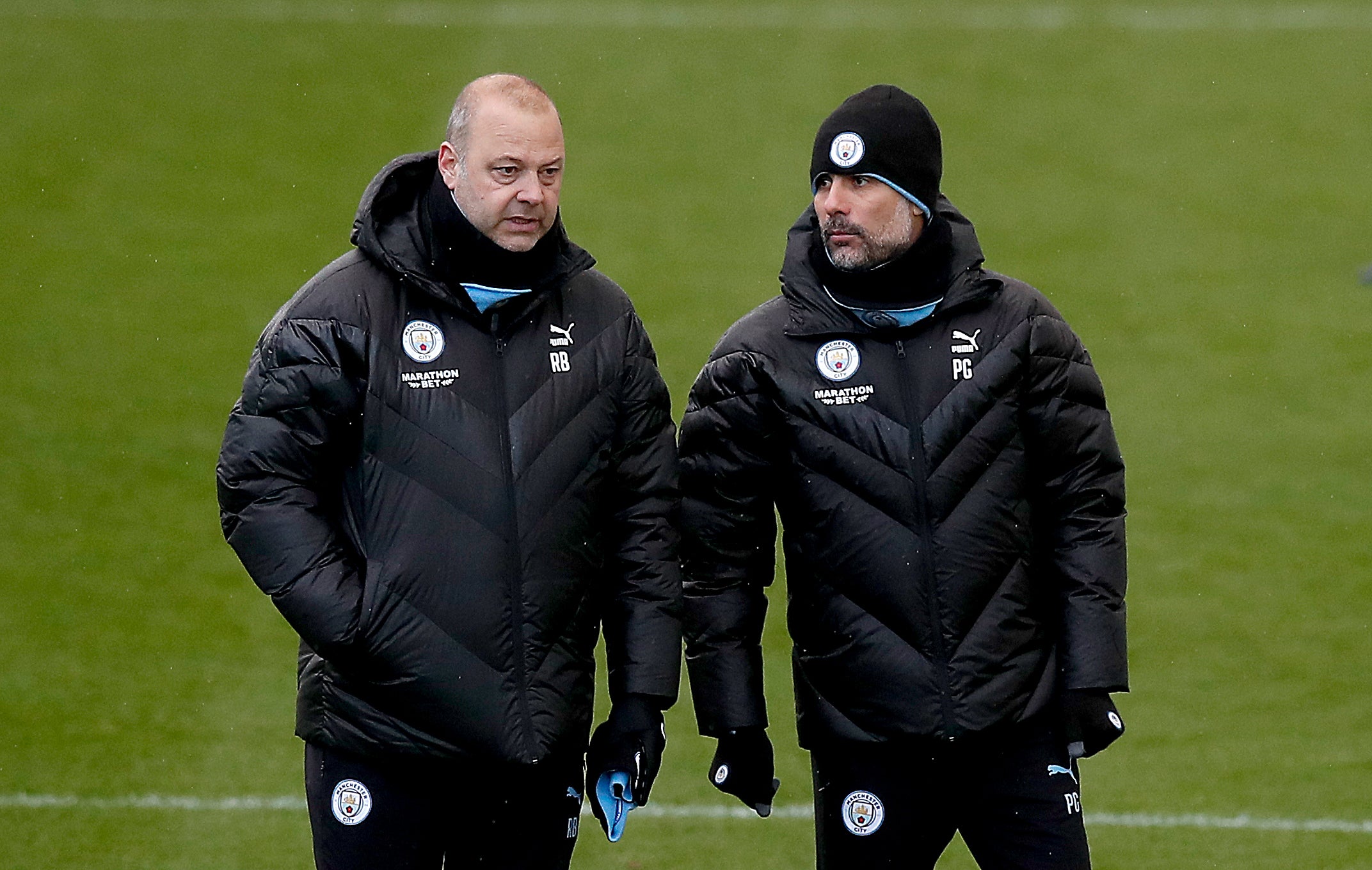Rodolfo Borrell (left) will be Pep Guardiola’s new assistant manager (Martin Rickett/PA)