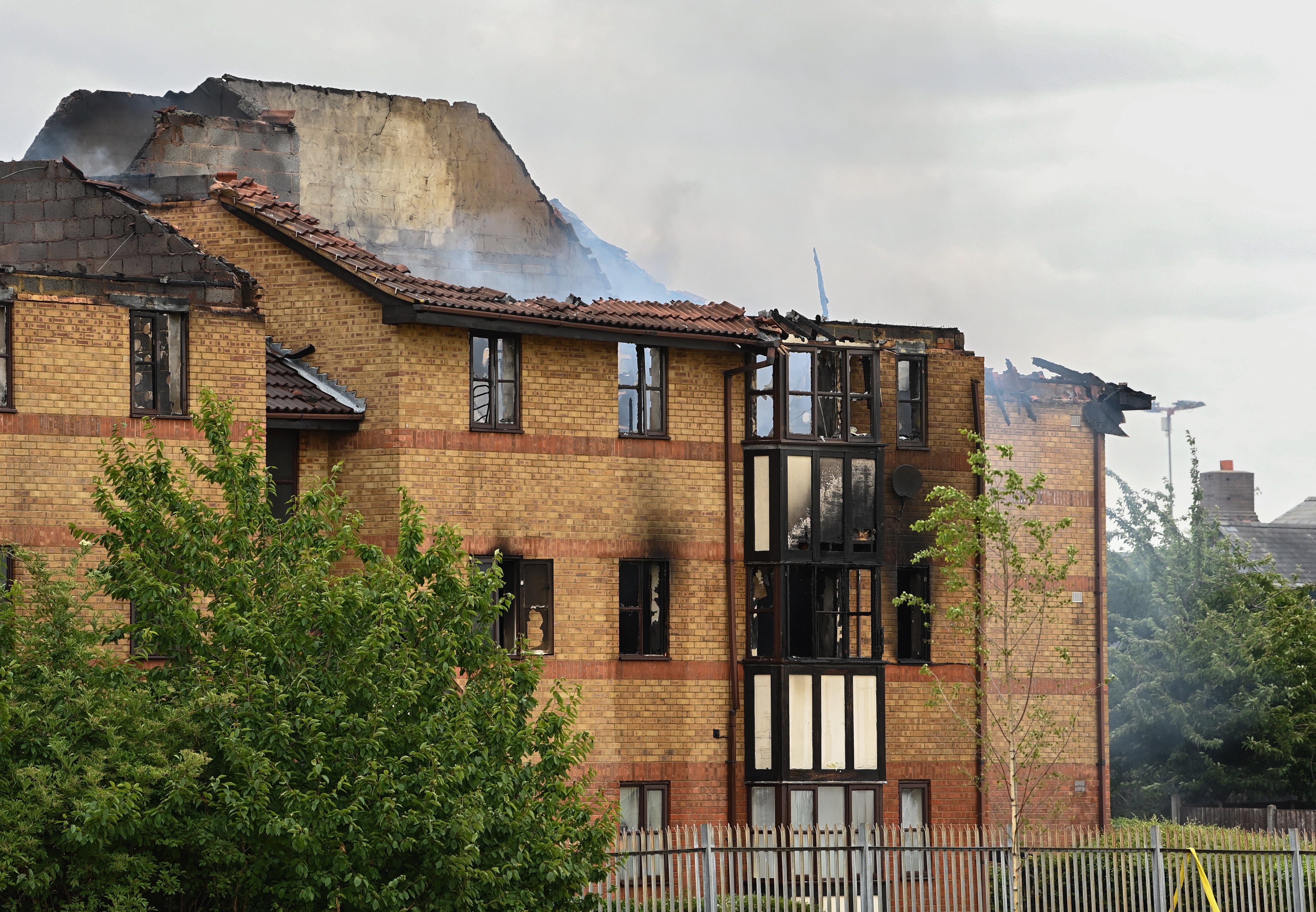 Bedfordshire Police said one person was confirmed to have died in the fire, and a further three people were taken to hospital. Doug Peters/PA)