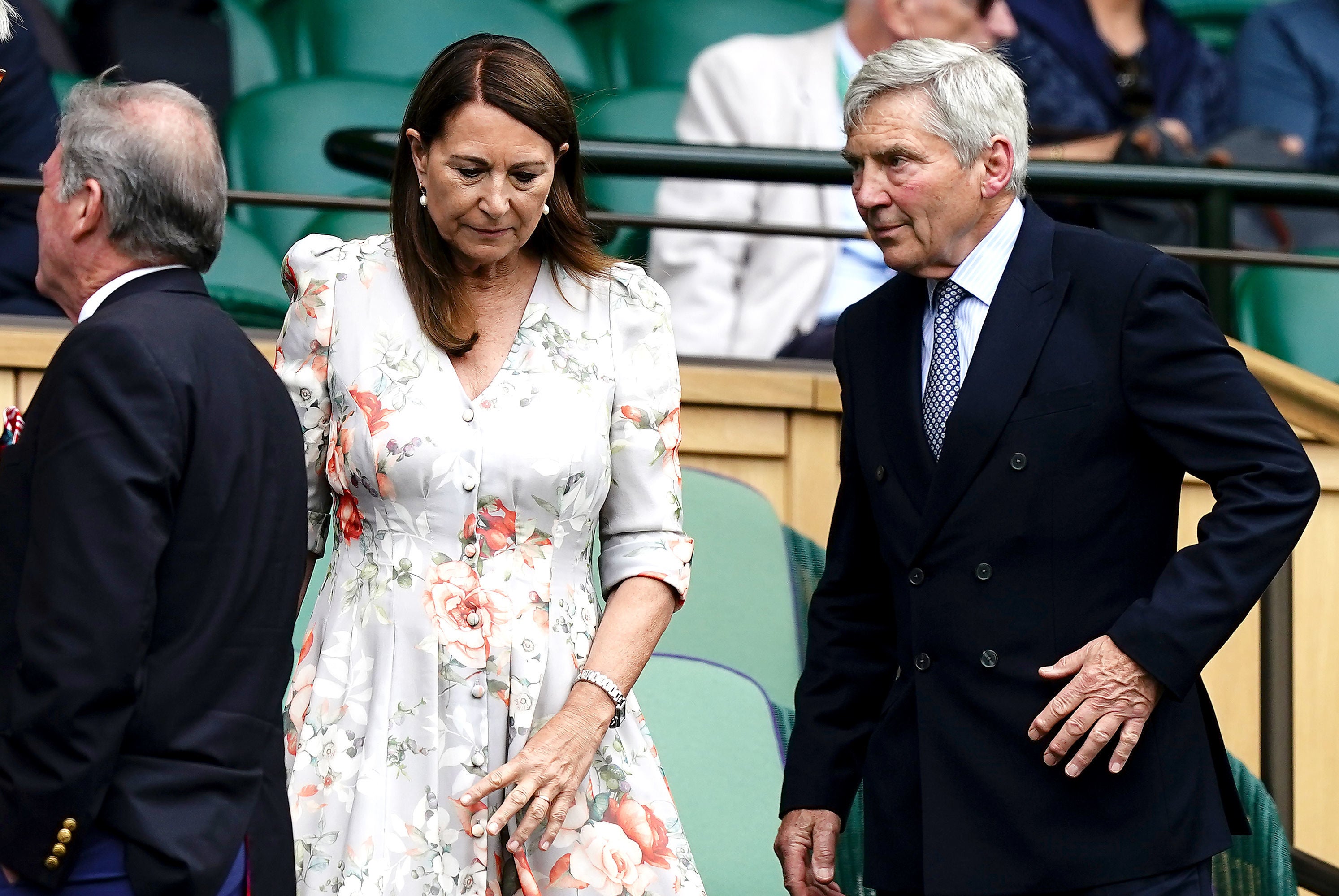 Carole and Michael Middleton in the Royal Box on Tuesday