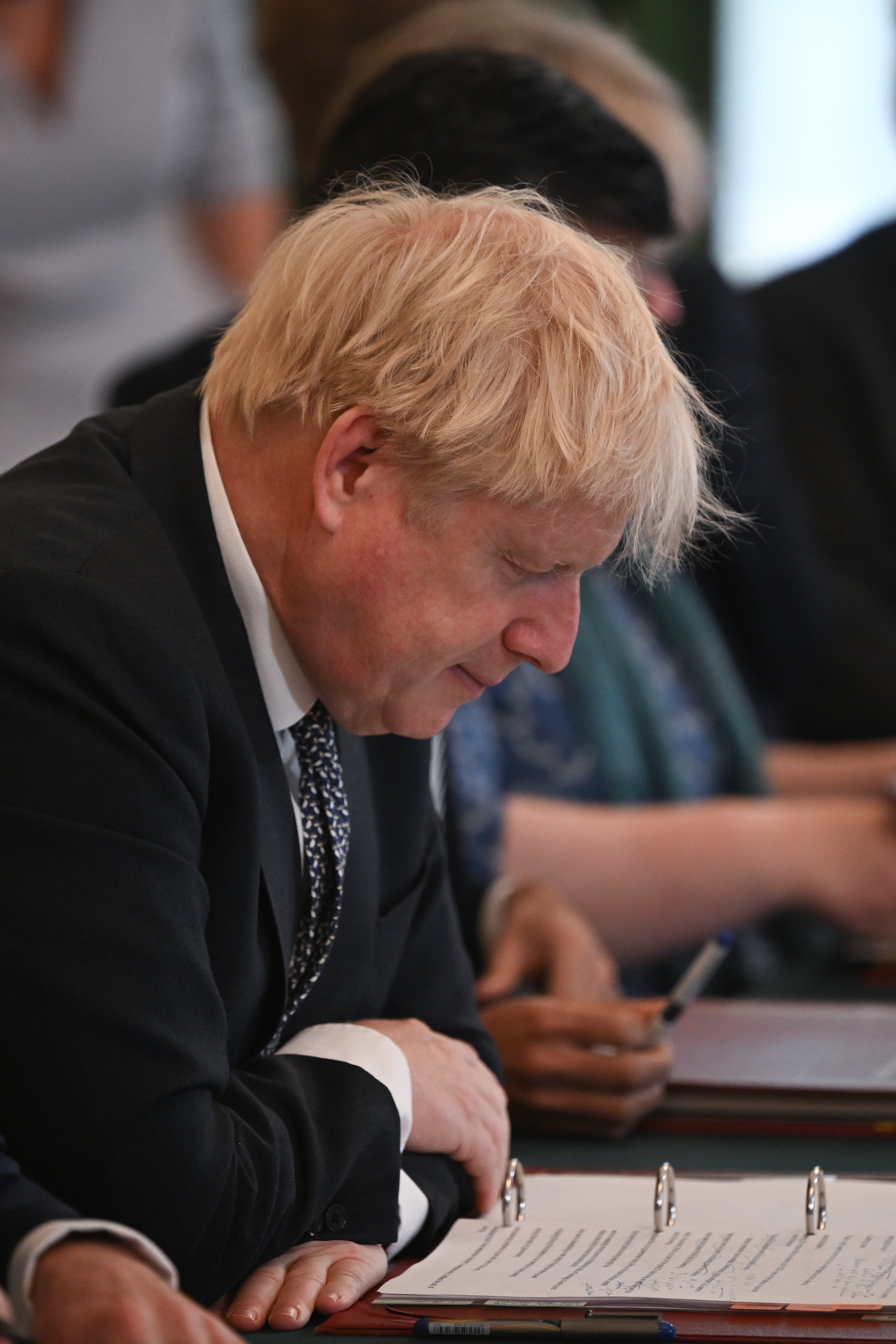 Prime Minister Boris Johnson holds a Cabinet meeting at 10 Downing Street, London (Justin Tallis/PA)