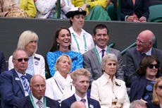 Kate cheers on Cameron Norrie at Wimbledon quarter final
