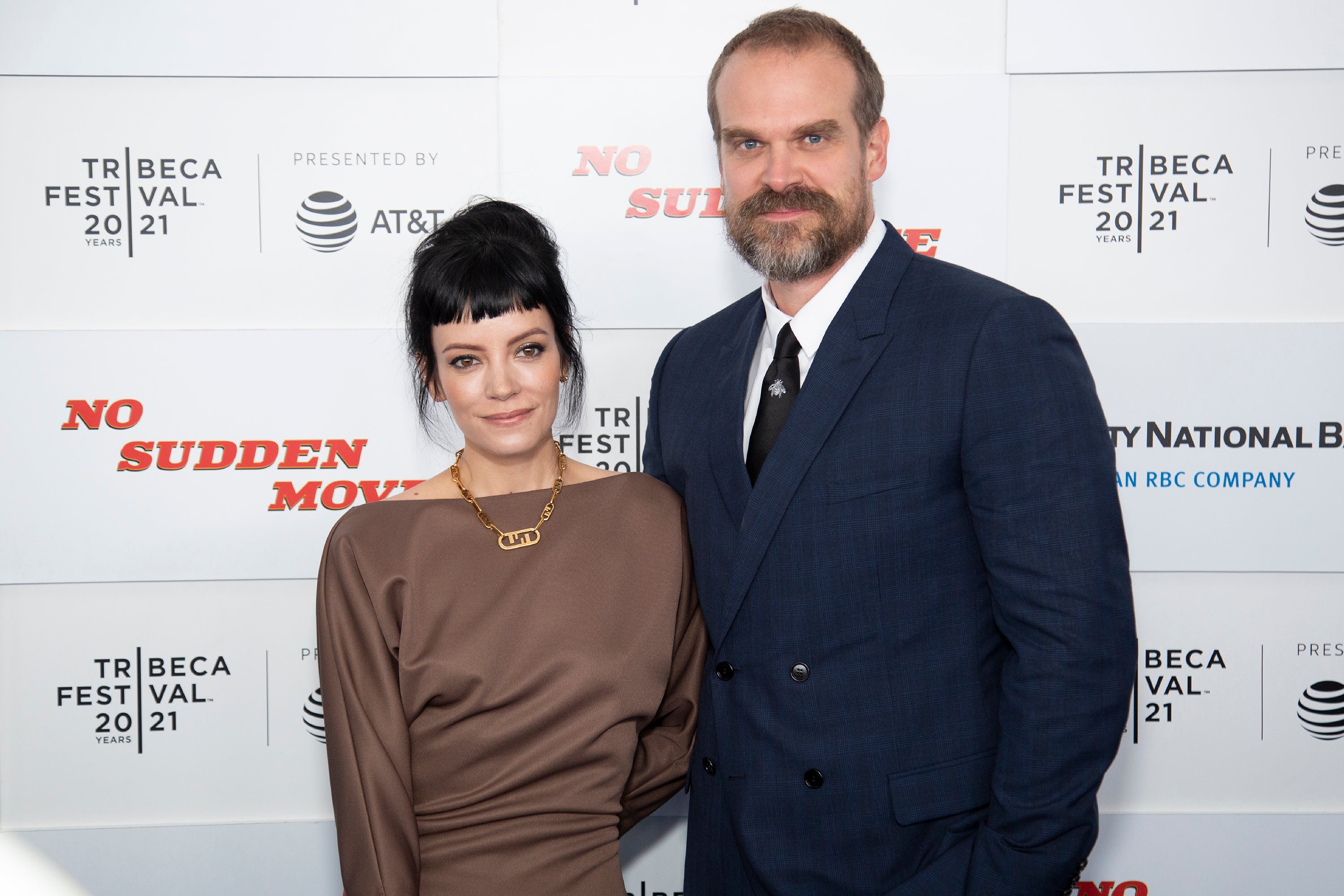 Lily Allen and David Harbour