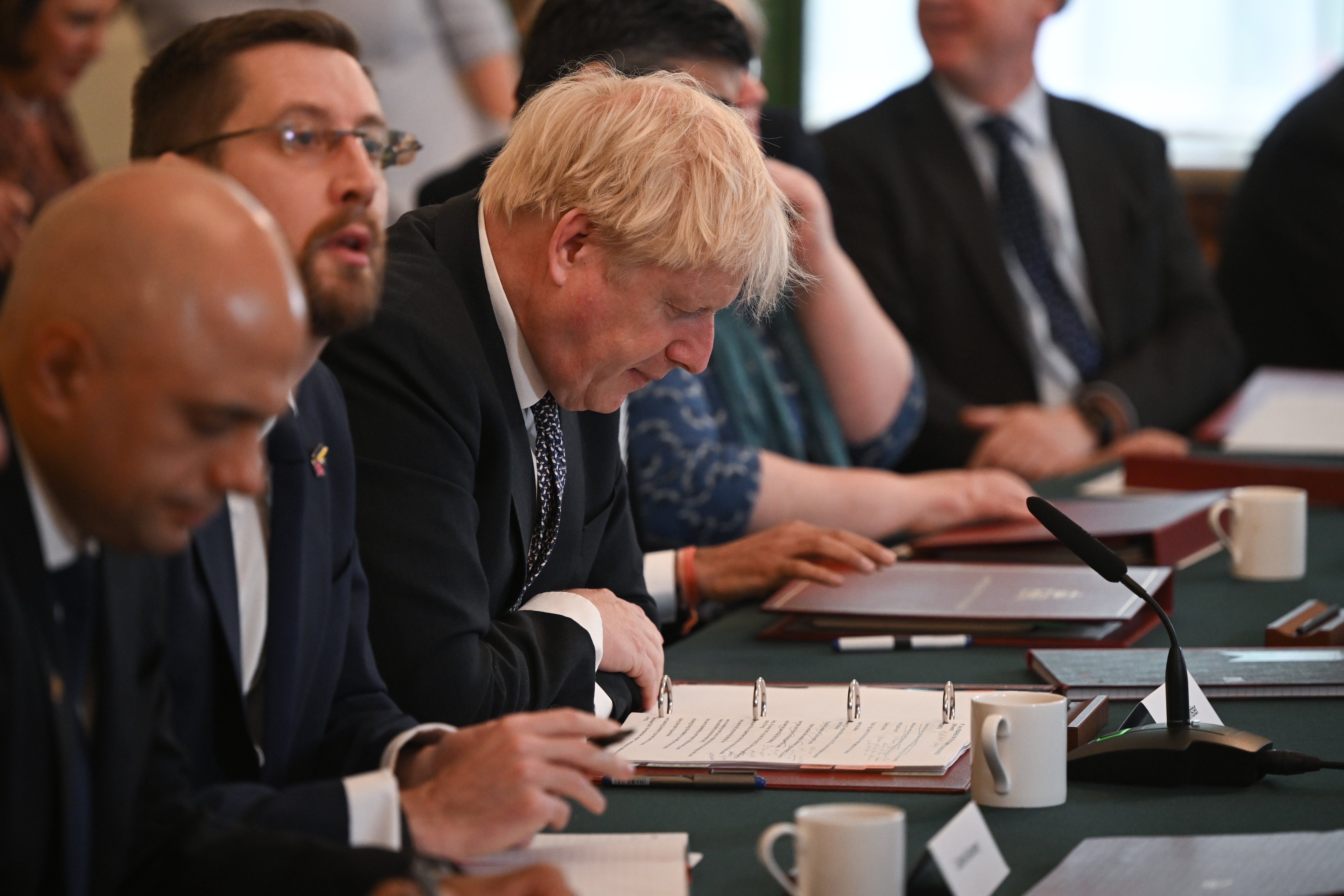 Prime Minister Boris Johnson holds a Cabinet meeting at 10 Downing Street (PA)