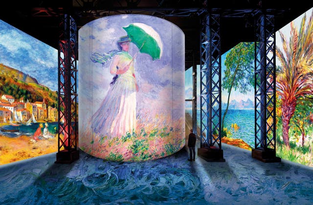 <p>Paintings brought to life at L’Atelier des Lumières</p>