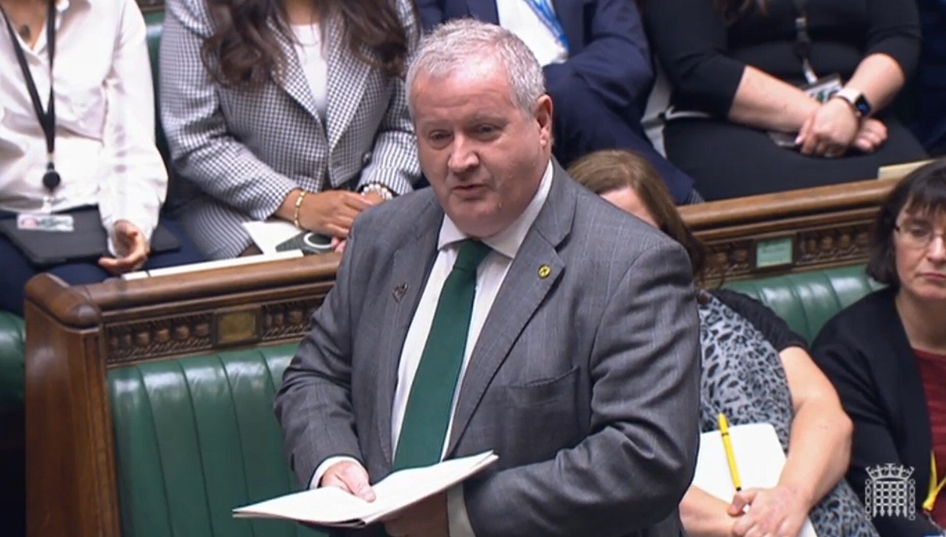 SNP Westminster leader Ian Blackford speaks during Prime Minister’s Questions in the House of Commons, London (House of Commons/PA)