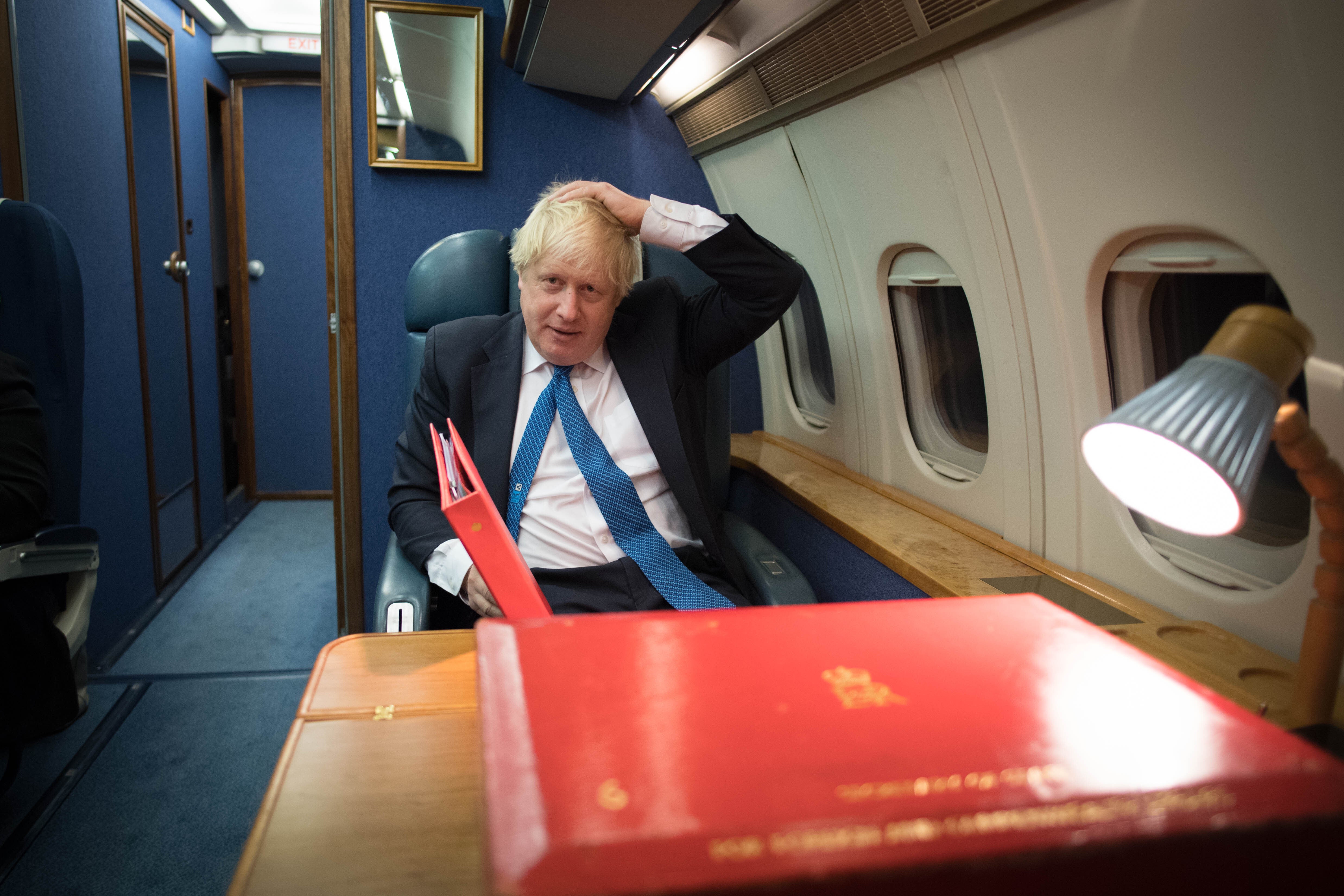 Boris Johnson when he was foreign secretary (Stefan Rousseau/PA)