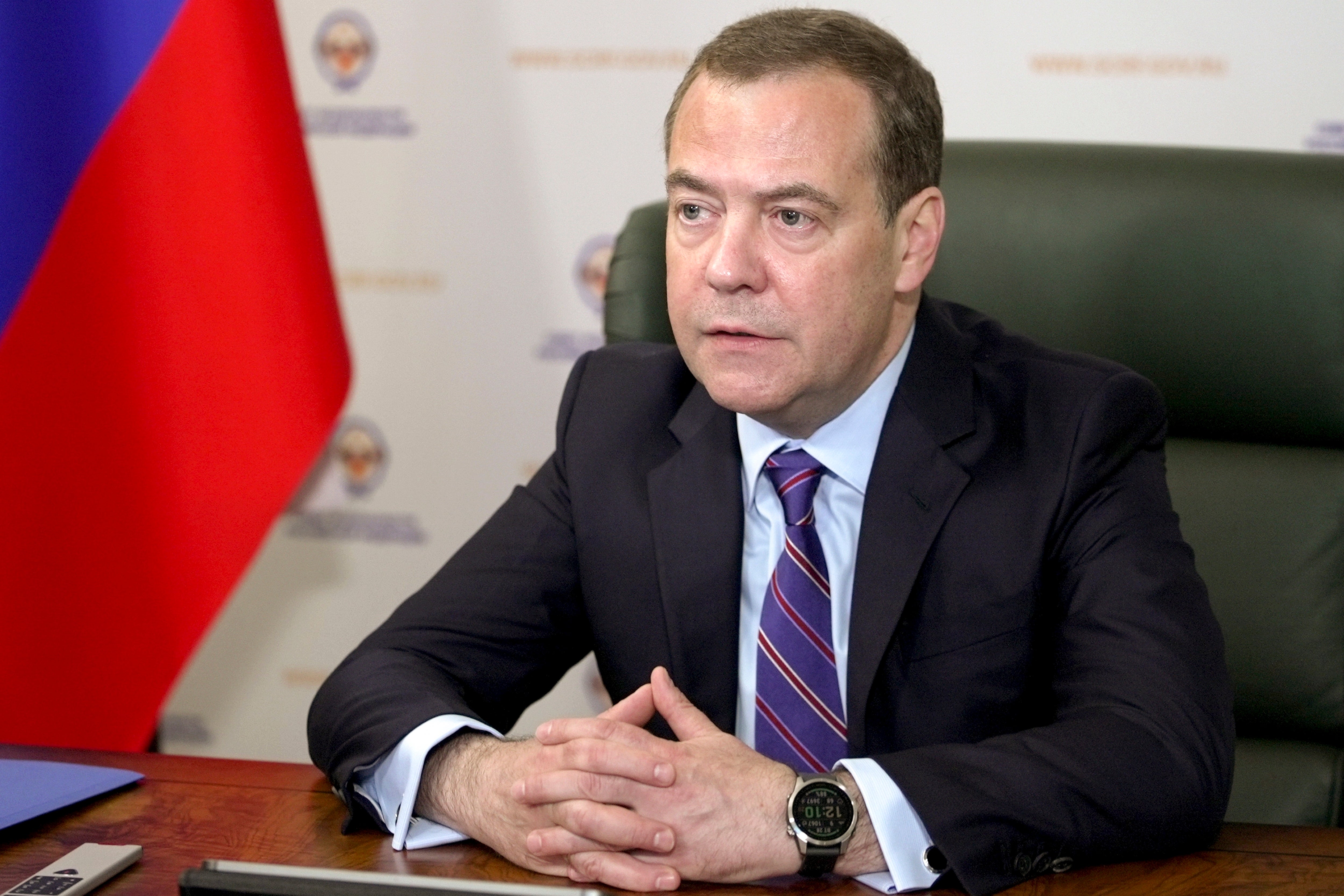 Ex-president Dmitry Medvedev is now deputy head of the country’s security council