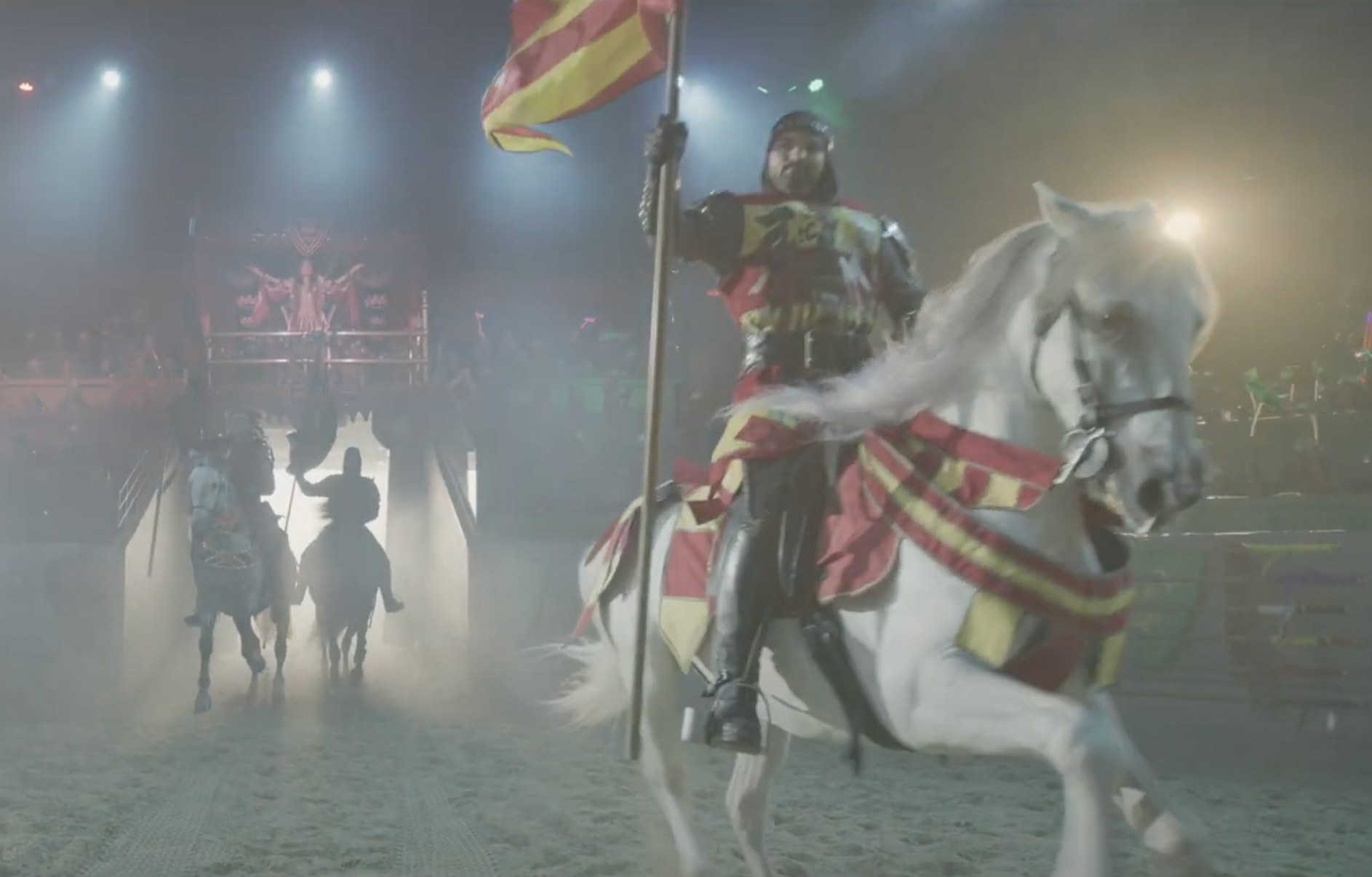 A knight at Medieval Times Dinner & Tournament