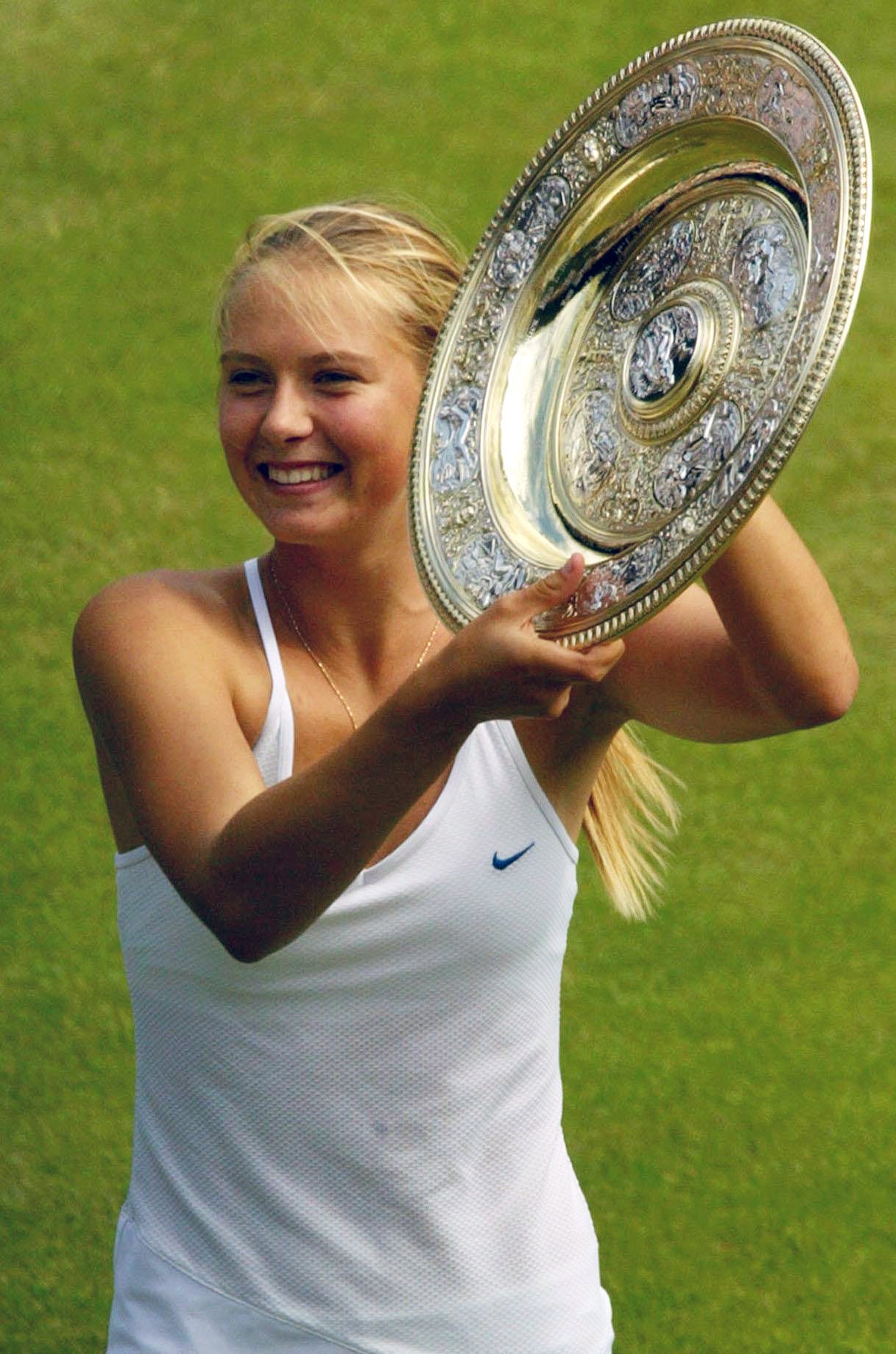 Maria Sharapova won Wimbledon as a 17-year-old (PA)