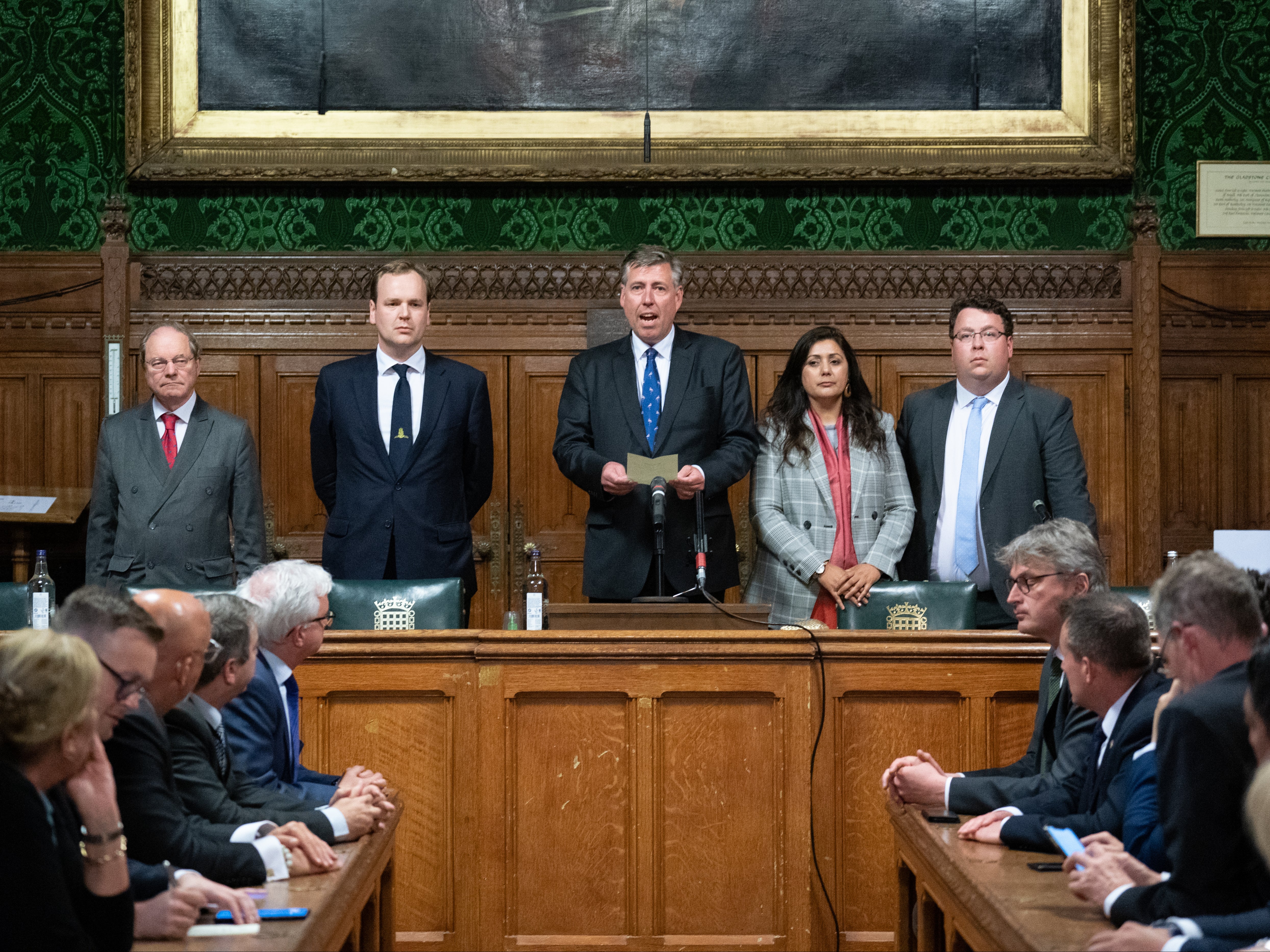 1922 Committee steps back from immediate rule change to force out Boris Johnson