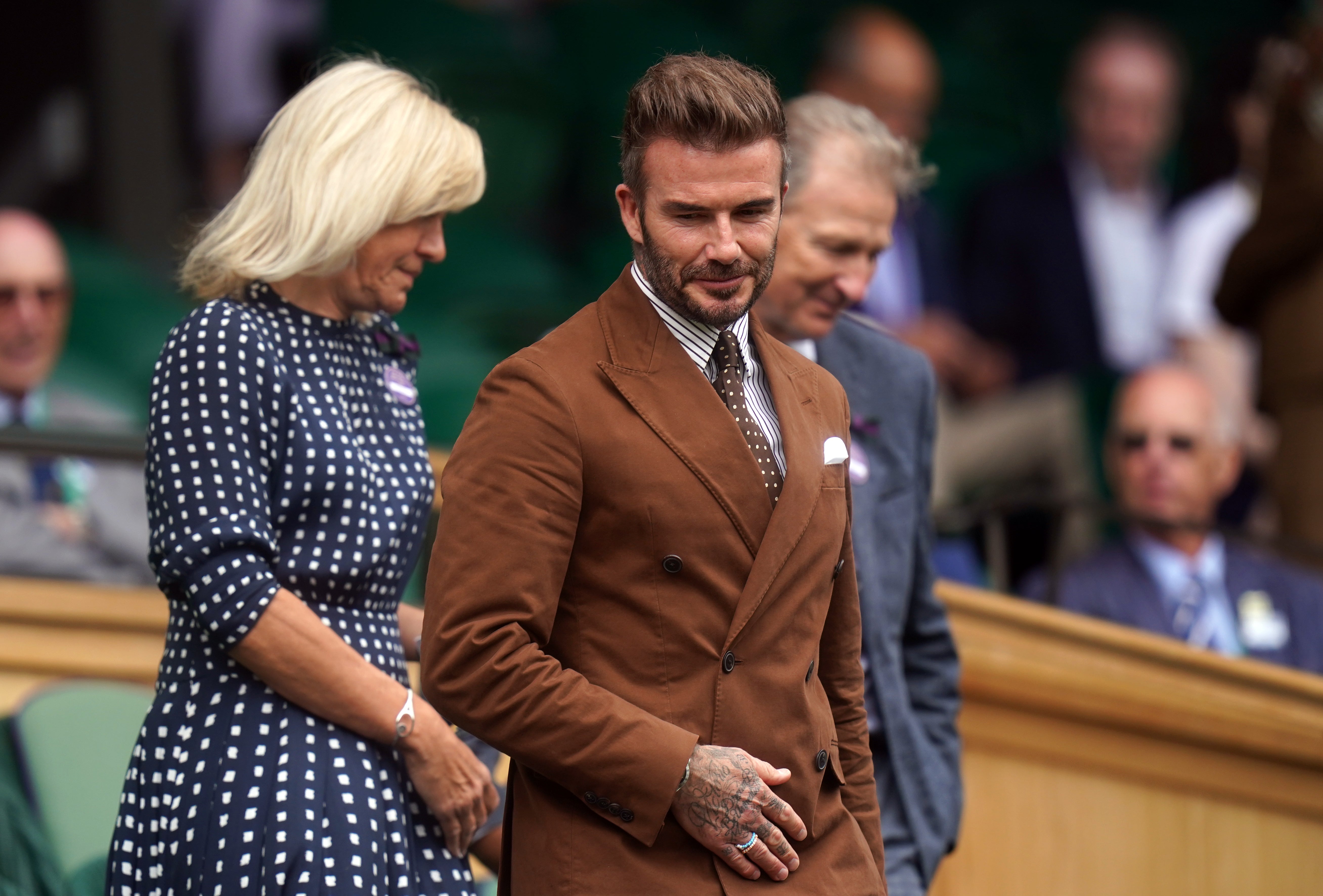 David Beckham was in the Royal Box at Wimbledon last week (Adam Davy/PA)