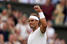Wimbledon 2022 LIVE: Rafael Nadal wins five-set thriller to set up Nick Kyrgios semi-final