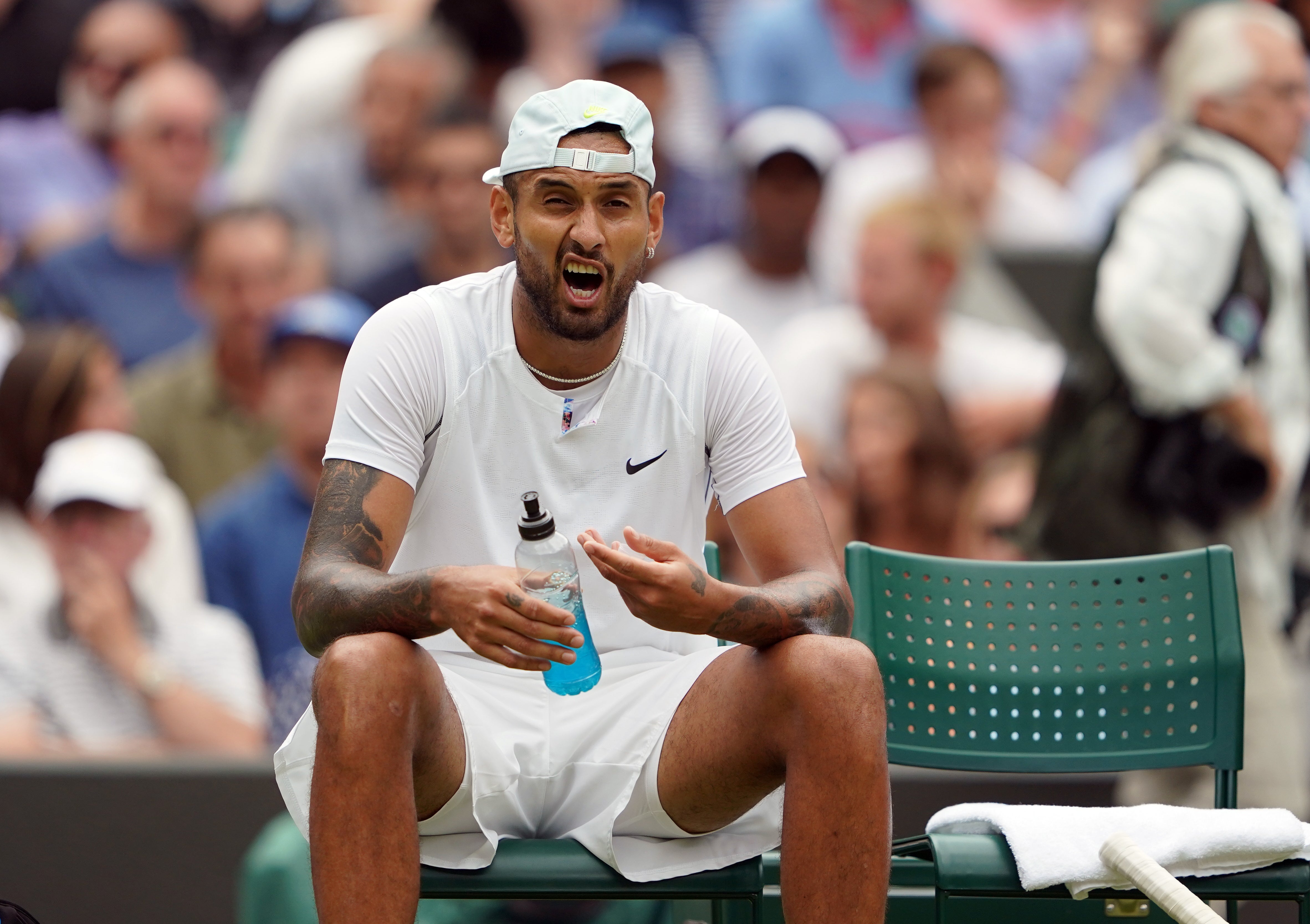 Kyrgios beat Cristian Garin in straight sets (Zac Goodwin/PA)