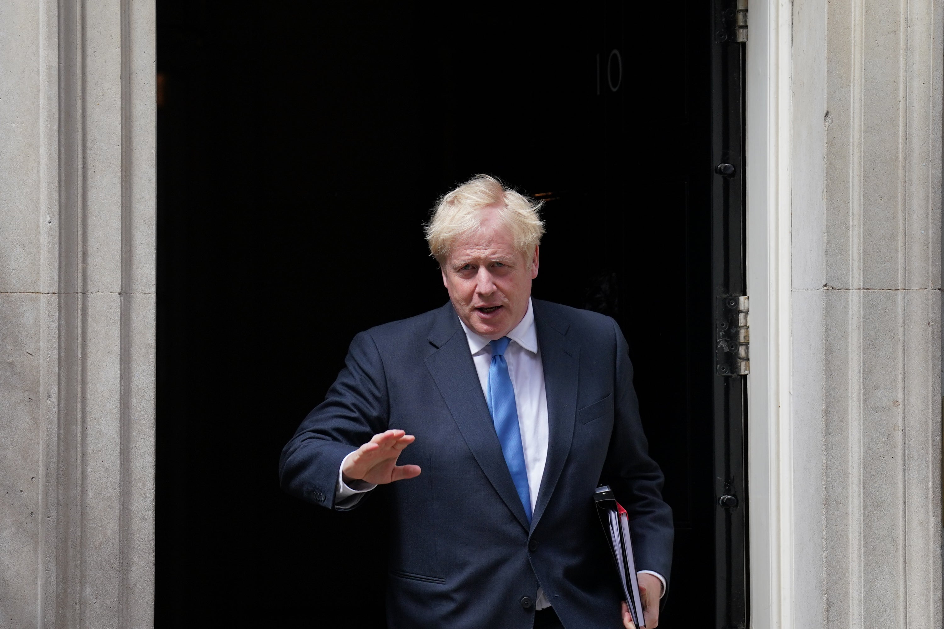 Prime Minister Boris Johnson leaves 10 Downing Street (Stefan Rousseau/PA)