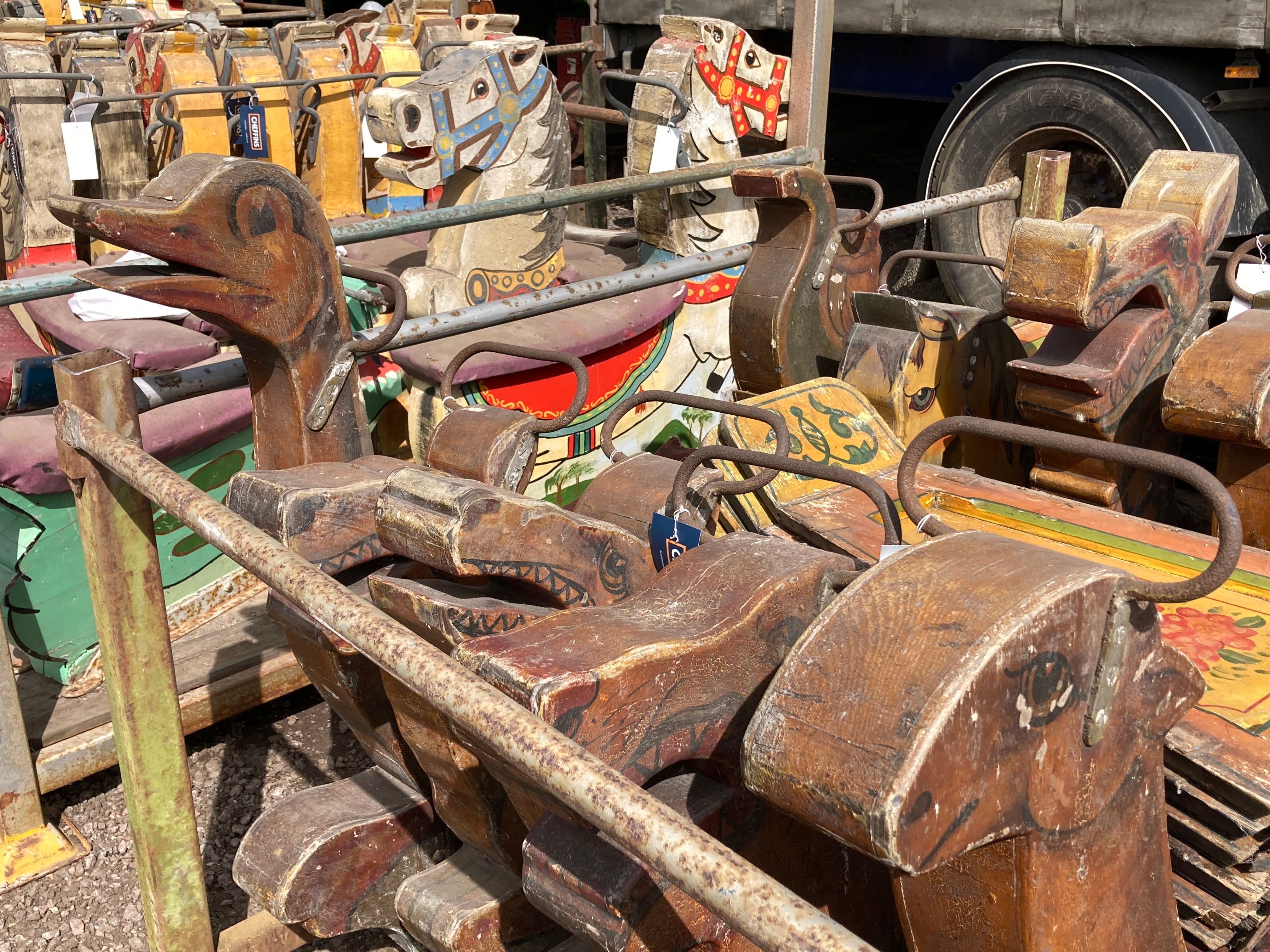Auctioneers were ‘shocked at the scale’ of the collection of fairground memorabilia going under the hammer (Cheffins/PA)
