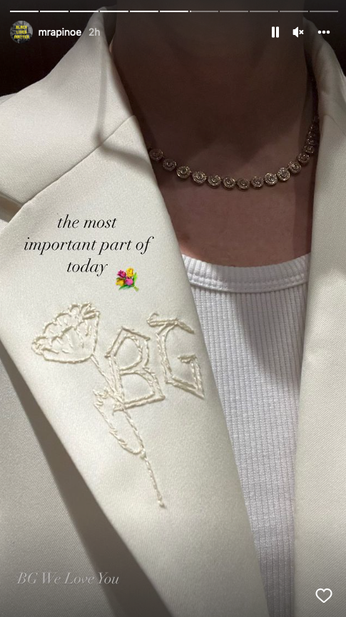 Megan Rapinoe wears tribute to Brittney Griner during Presidential Medal of Freedom ceremony