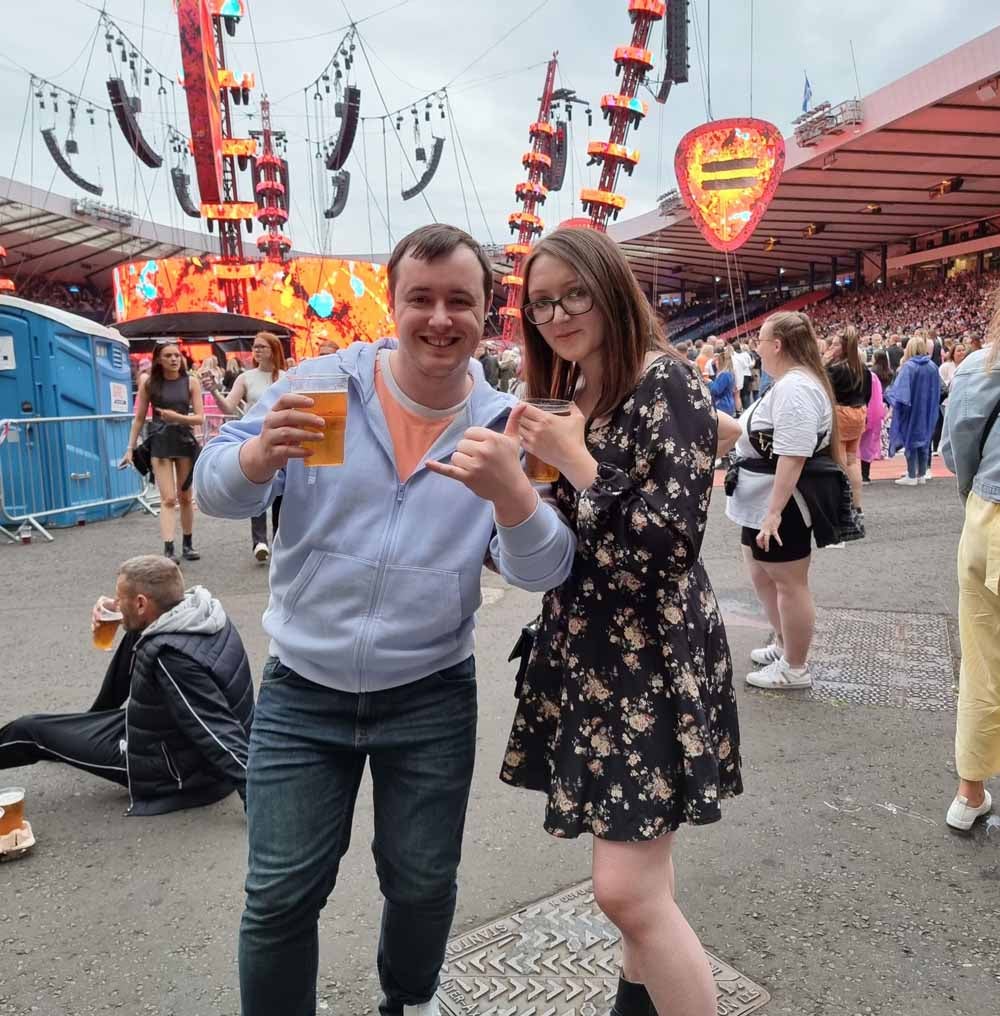 Danielle and her partner (Collect/PA Real Life)