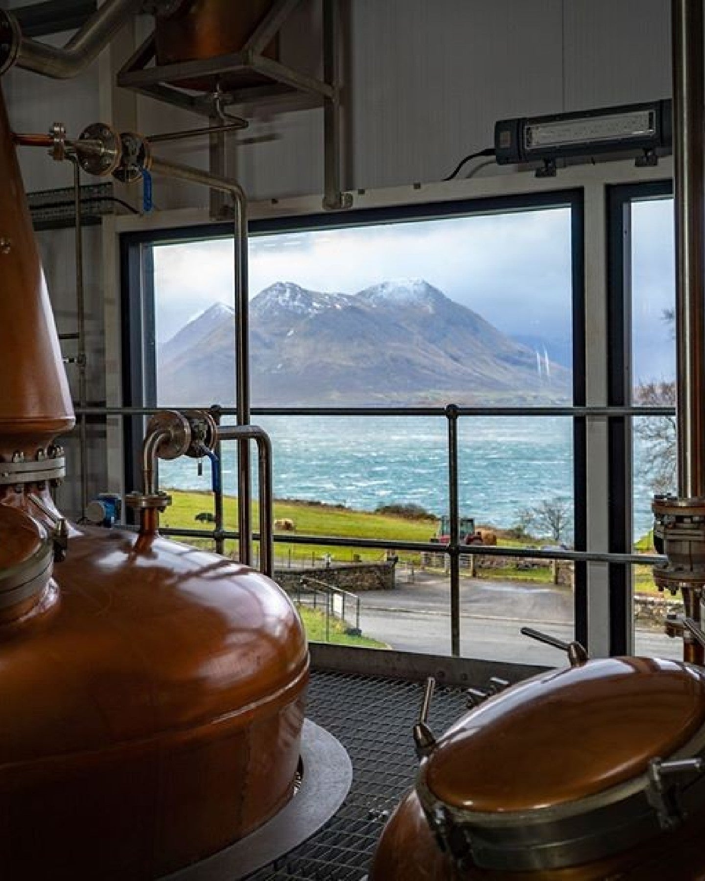 Raasay Distillery in Scotland, which has rooms