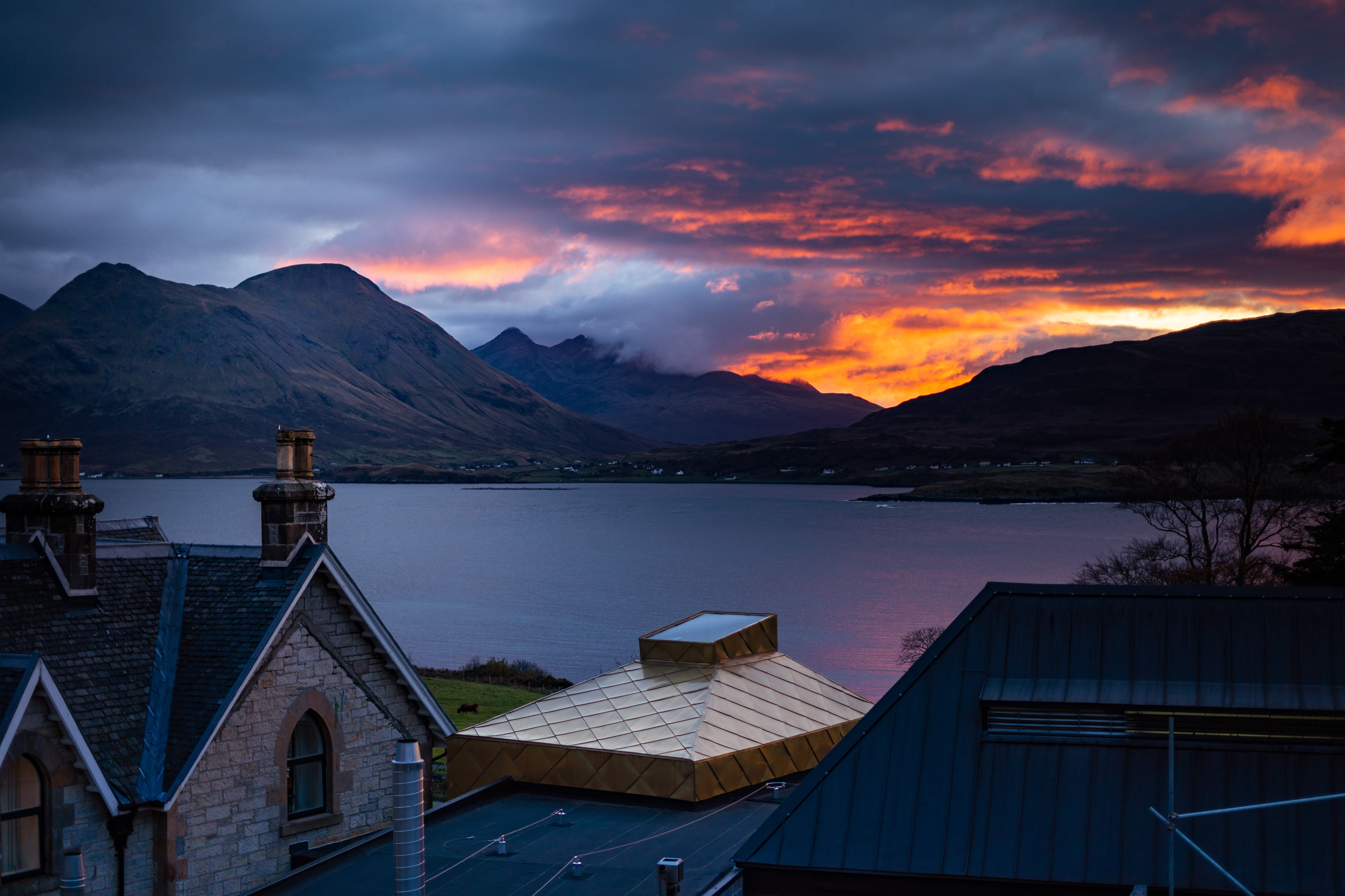 Views from Raasay Distillery hotel in the Inner Hebrides