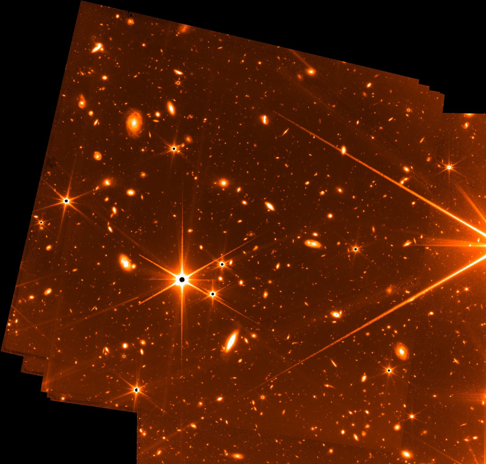 A preview image of what the James Webb Space Telescope will deliver, taking with a guidance camera rather than the observatories primary instruments