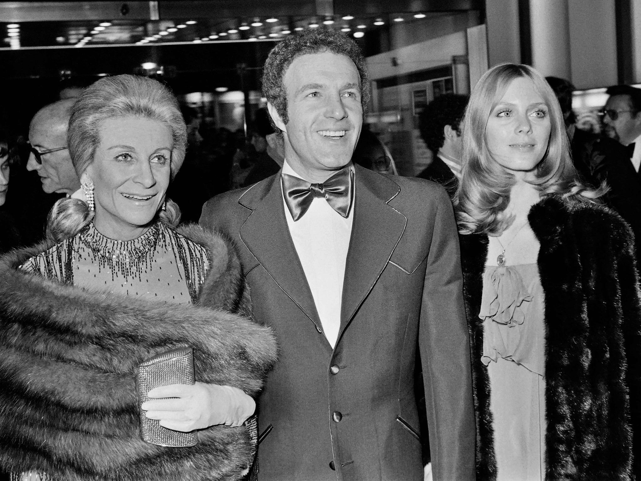 Funny people: Caan poses with his wife, actress Sheila Ryan (right), and French-US actress Lilyan Chauvin at a preview of ‘Funny Lady’