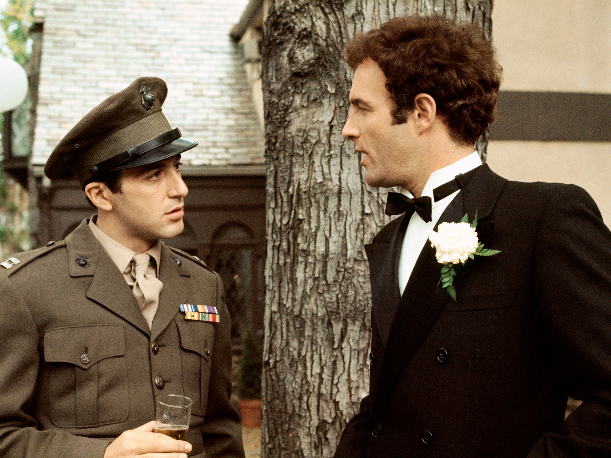 Blood brothers: Caan with Al Pacino (left) in ‘The Godfather’