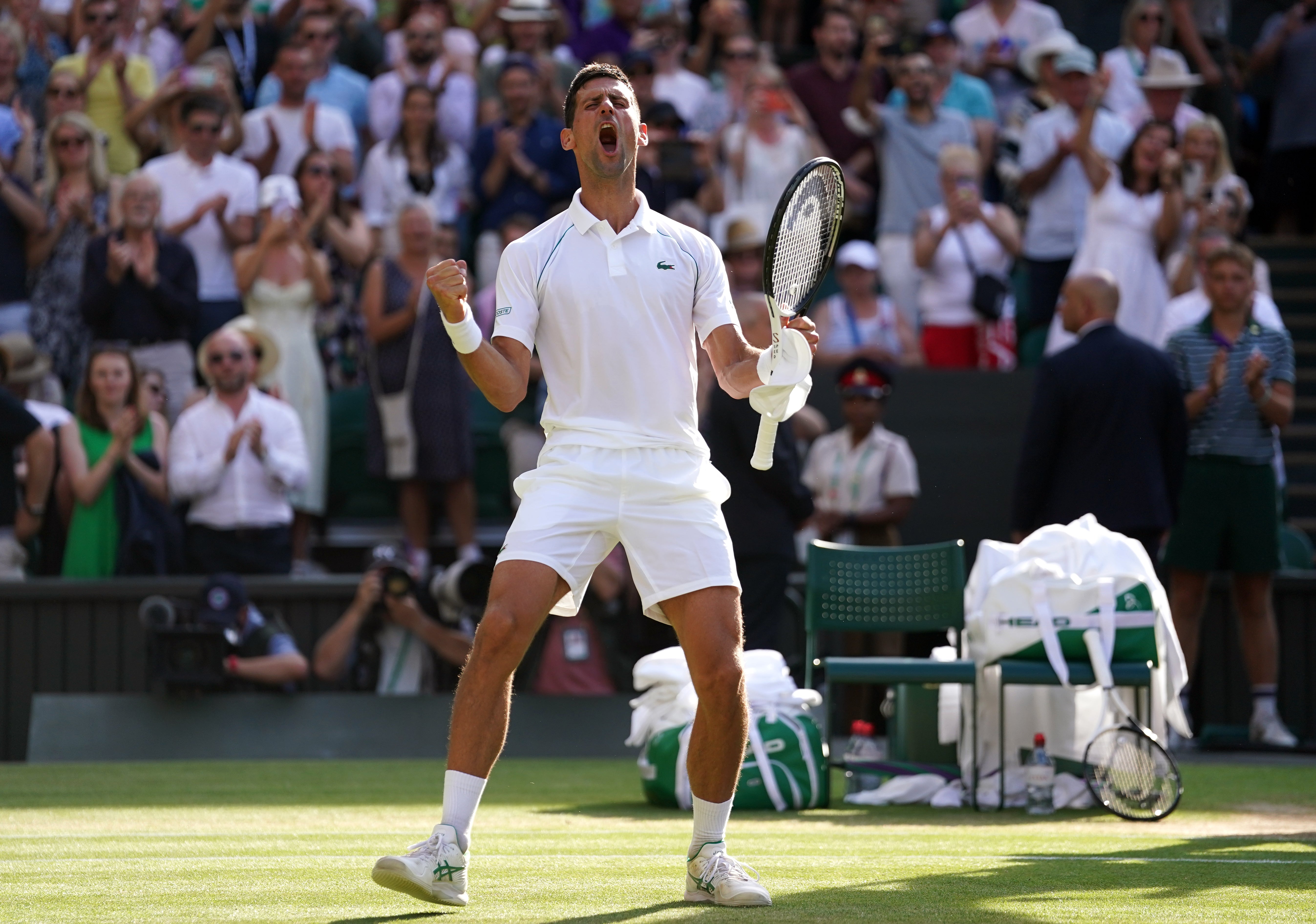 Djokovic reached an eighth Wimbledon final and will look for a seventh title (Adam Davy/PA)