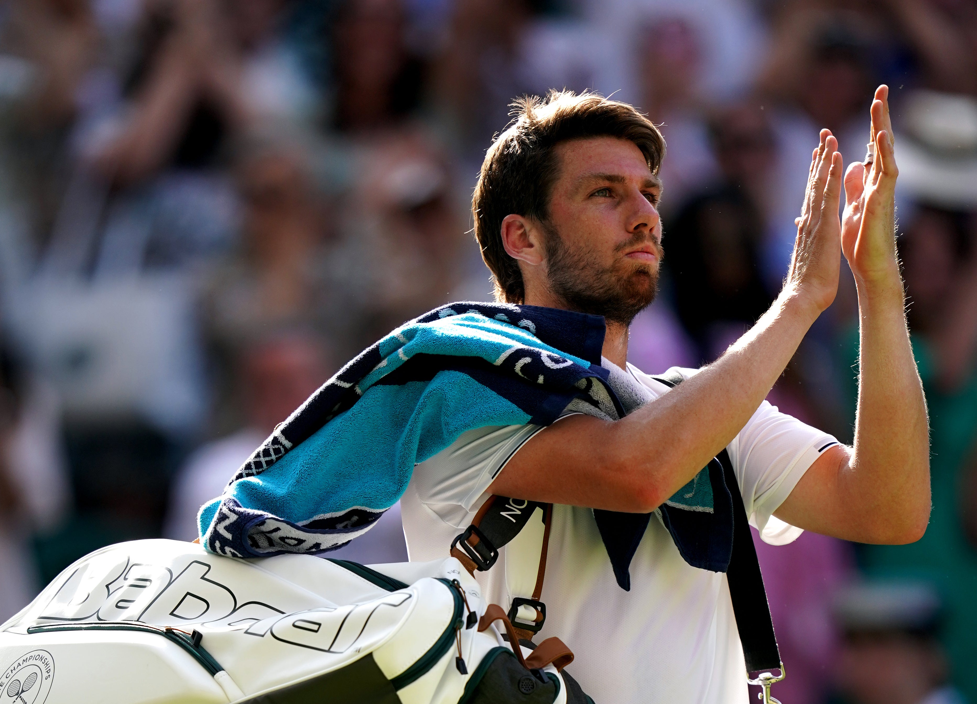 Norrie thanks Centre Court for the last time this year (John Walton/PA)