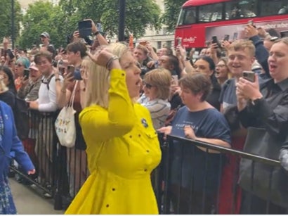 Andrew Jenkyns shouted “wait and see” at protesters