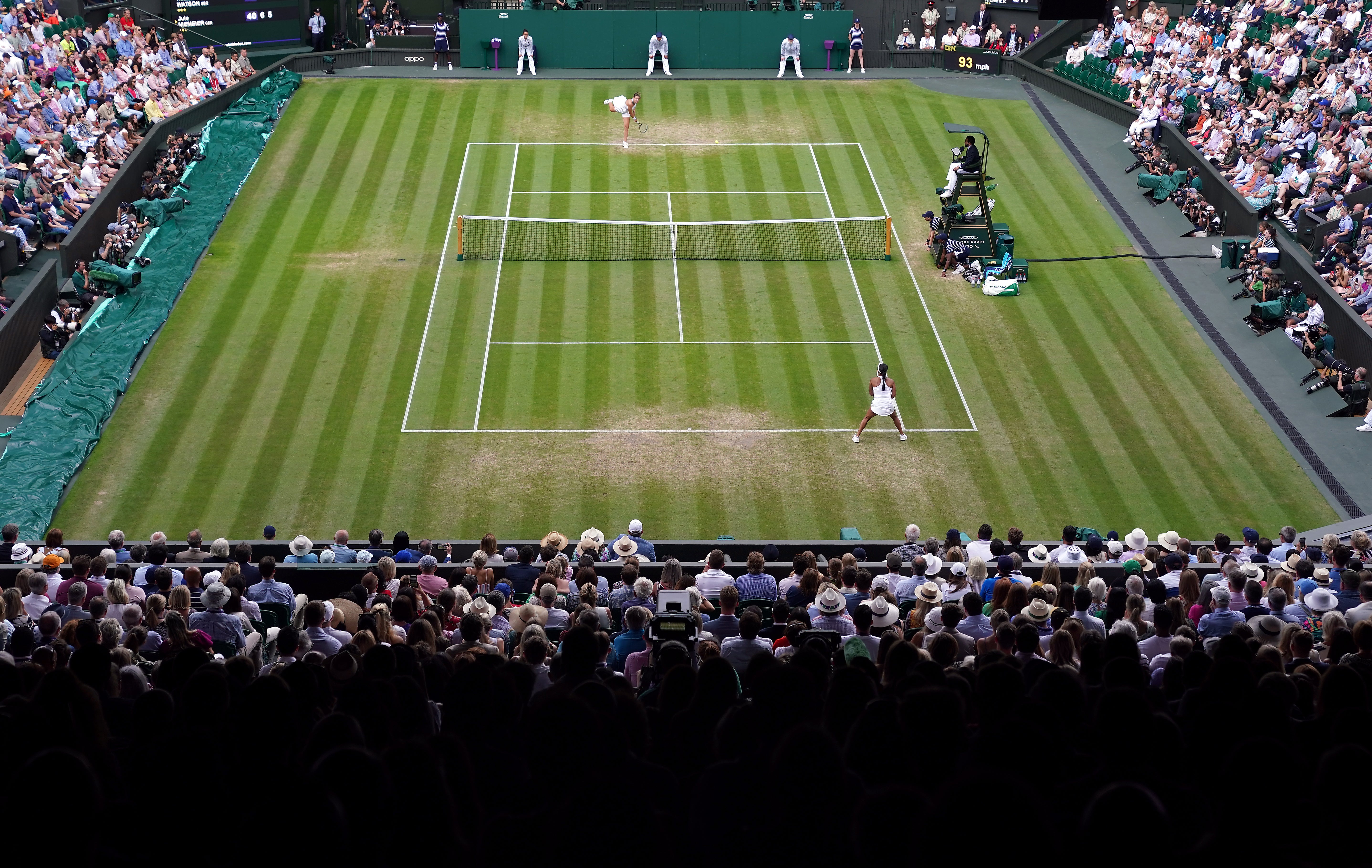 A protest is taking place at Wimbledon over the dress code (PA)