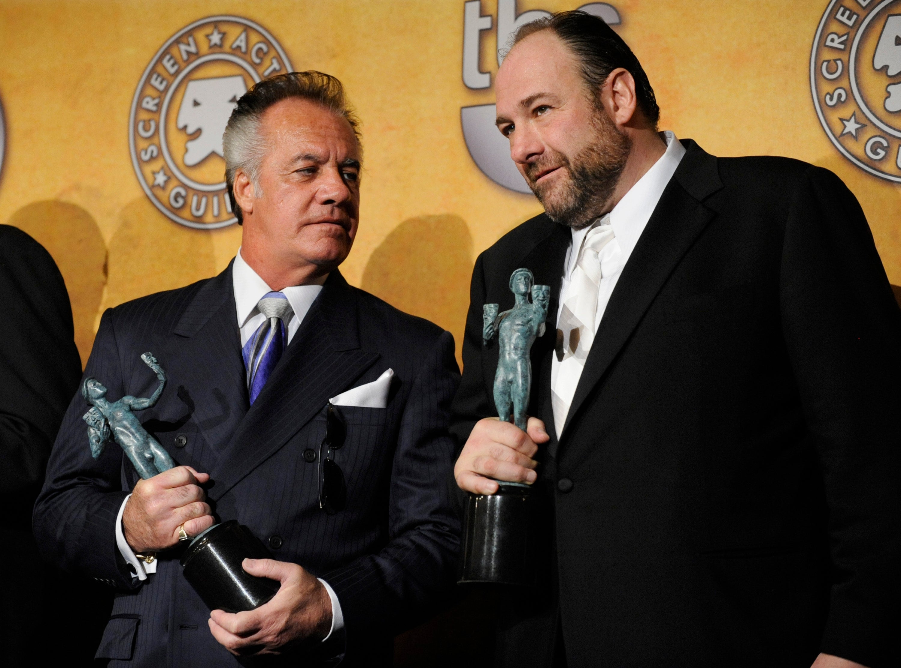 Sirico pictured with the late James Gandolfini