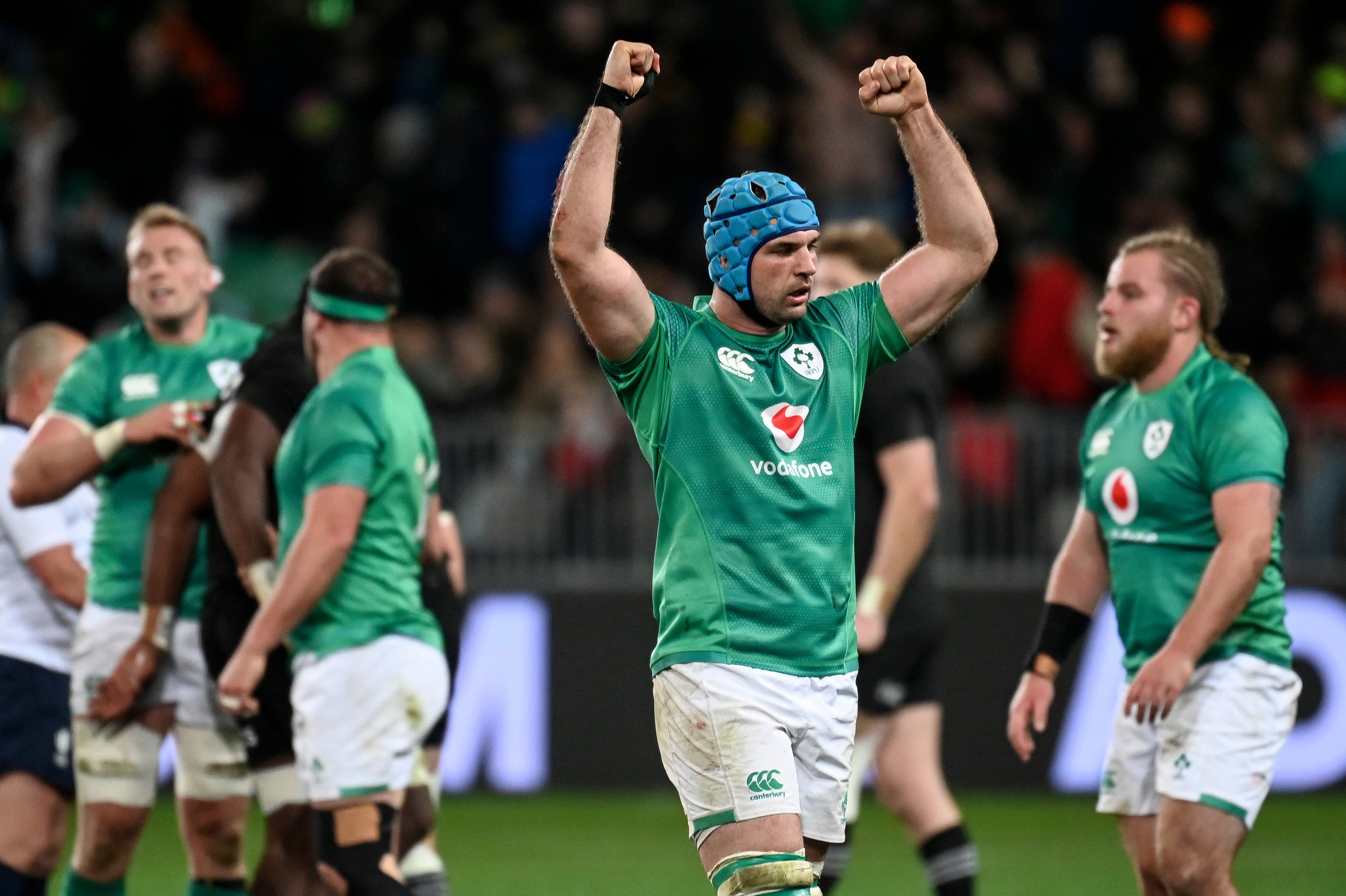 Ireland enjoyed a milestone moment in Dunedin (Andrew Cornaga/PA/AP)(Andrew Cornaga/PA/AP)