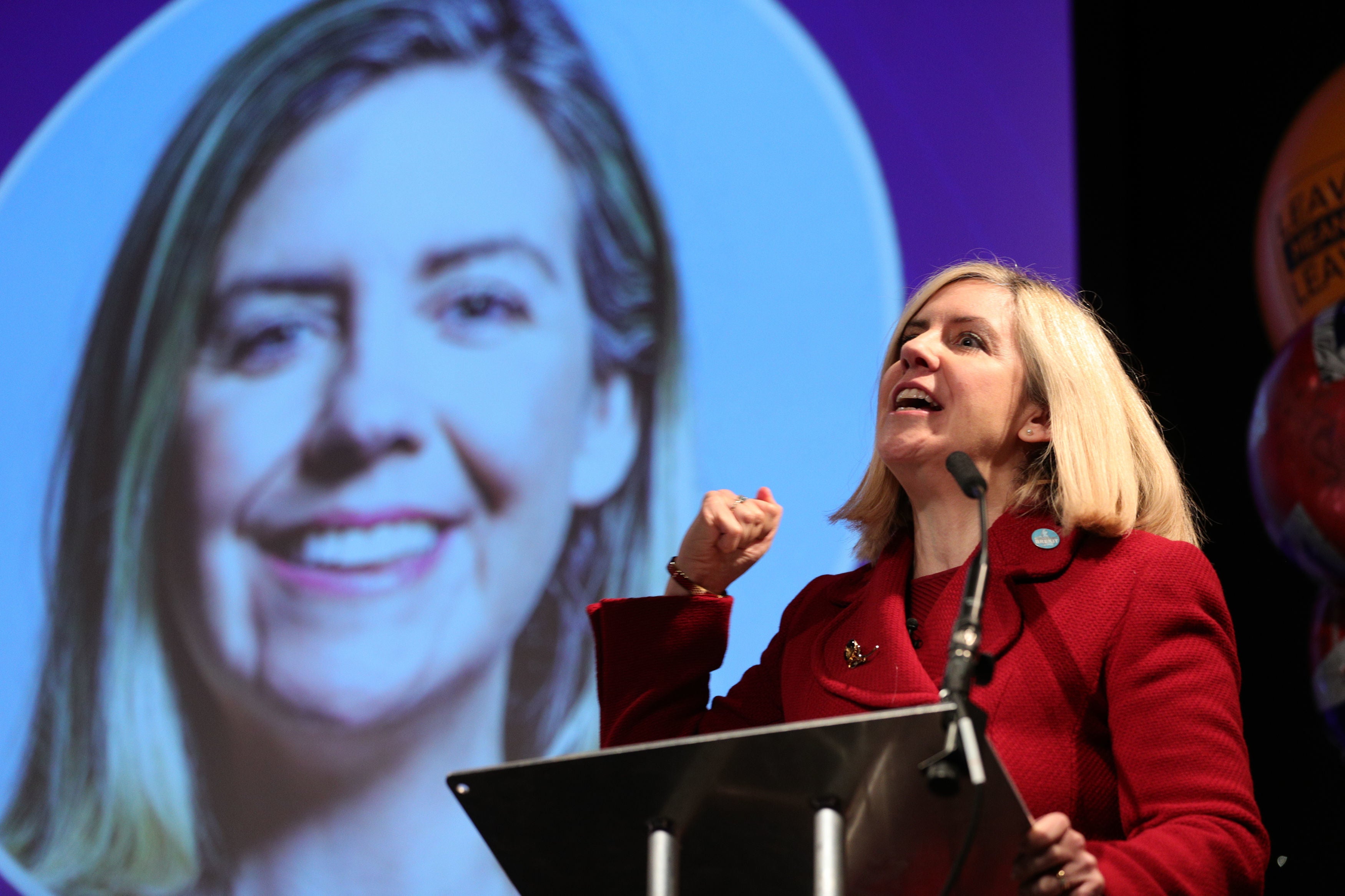 Ms Jenkyns asked ‘why should anyone have to put up with such treatment’ after making an obscene gesture to protesters