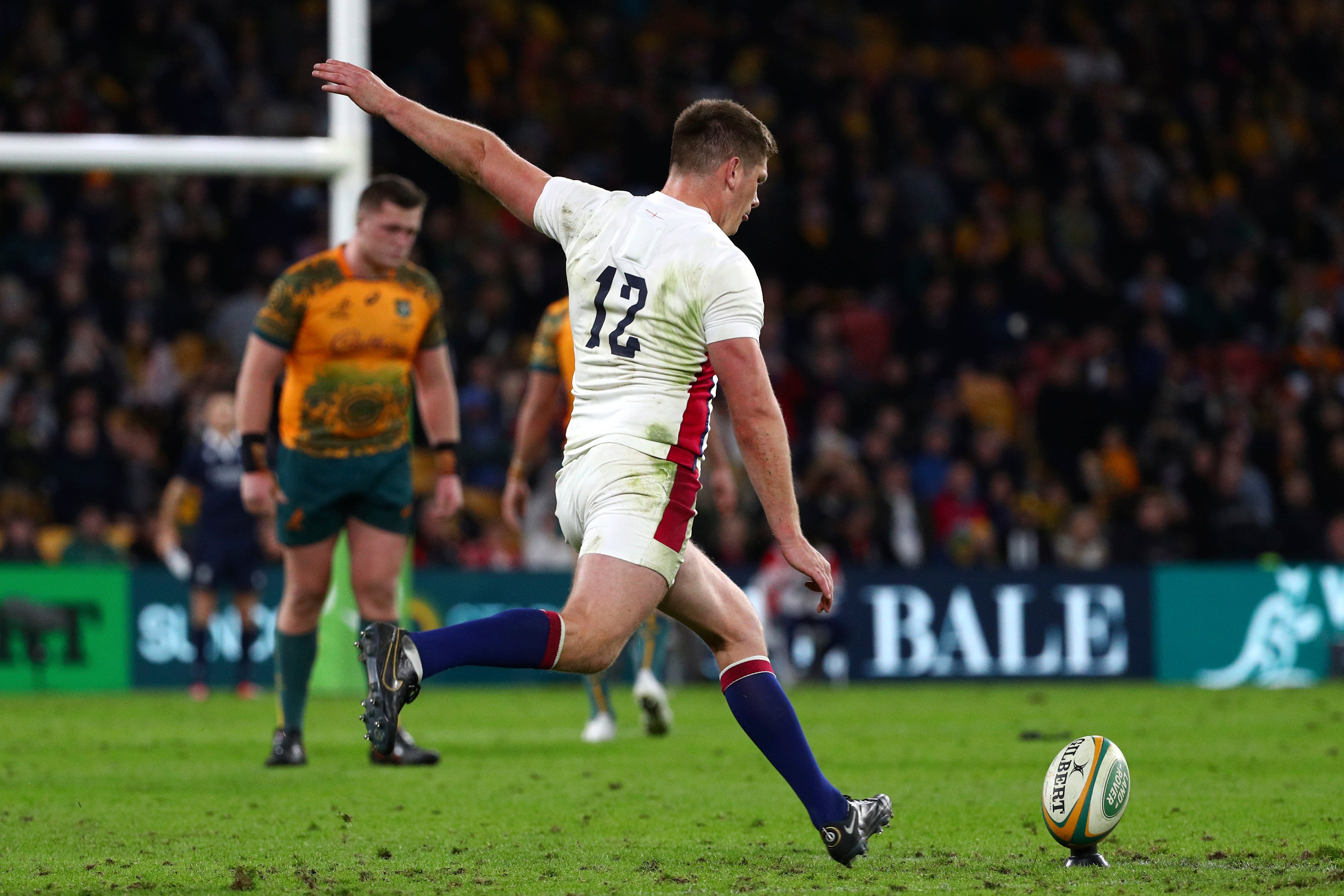 Owen Farrell’s kicking punished Australia’s indiscipline