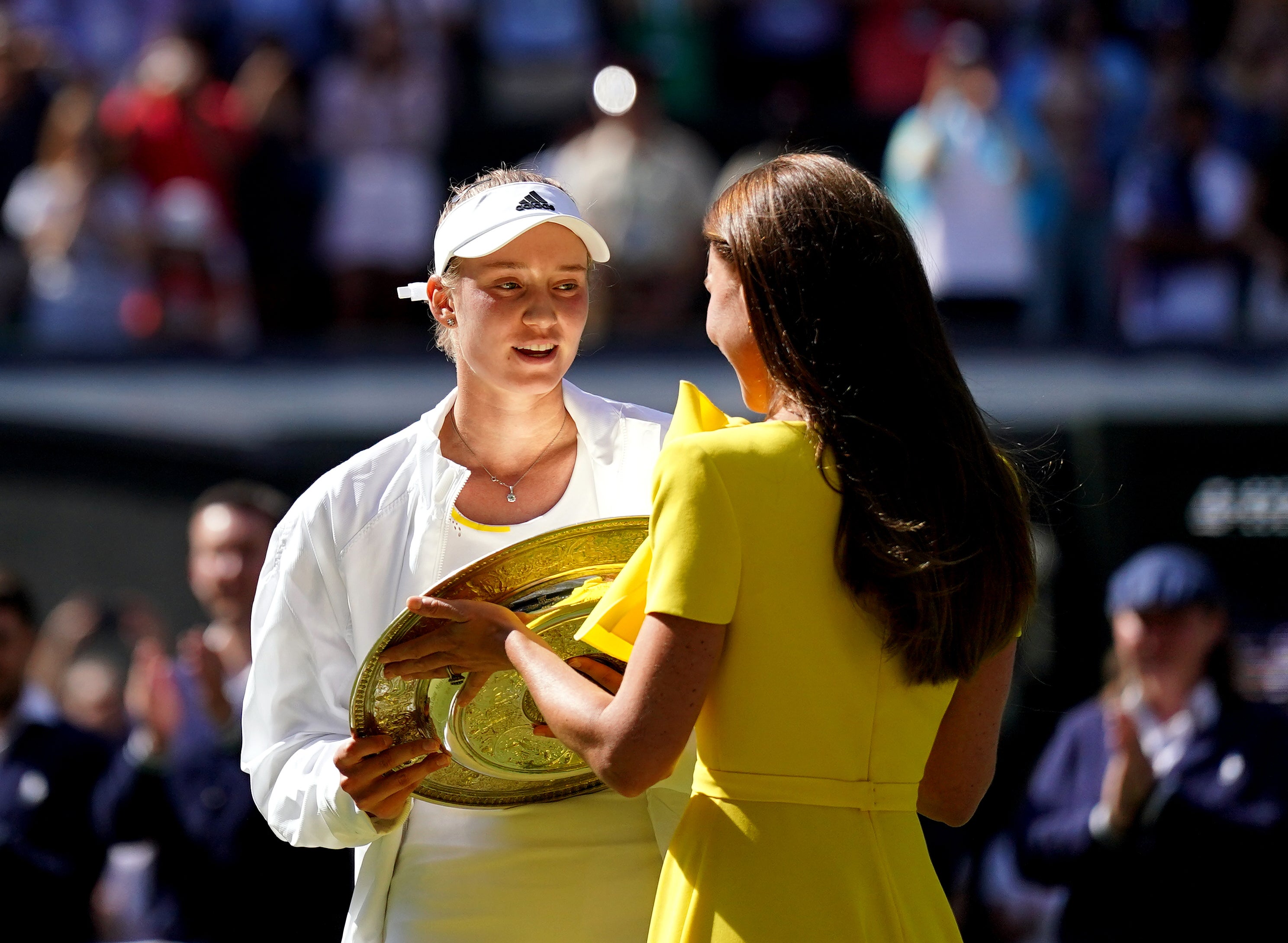 Elena Rybakina is the Wimbledon champion (Zac Goodwin/PA)