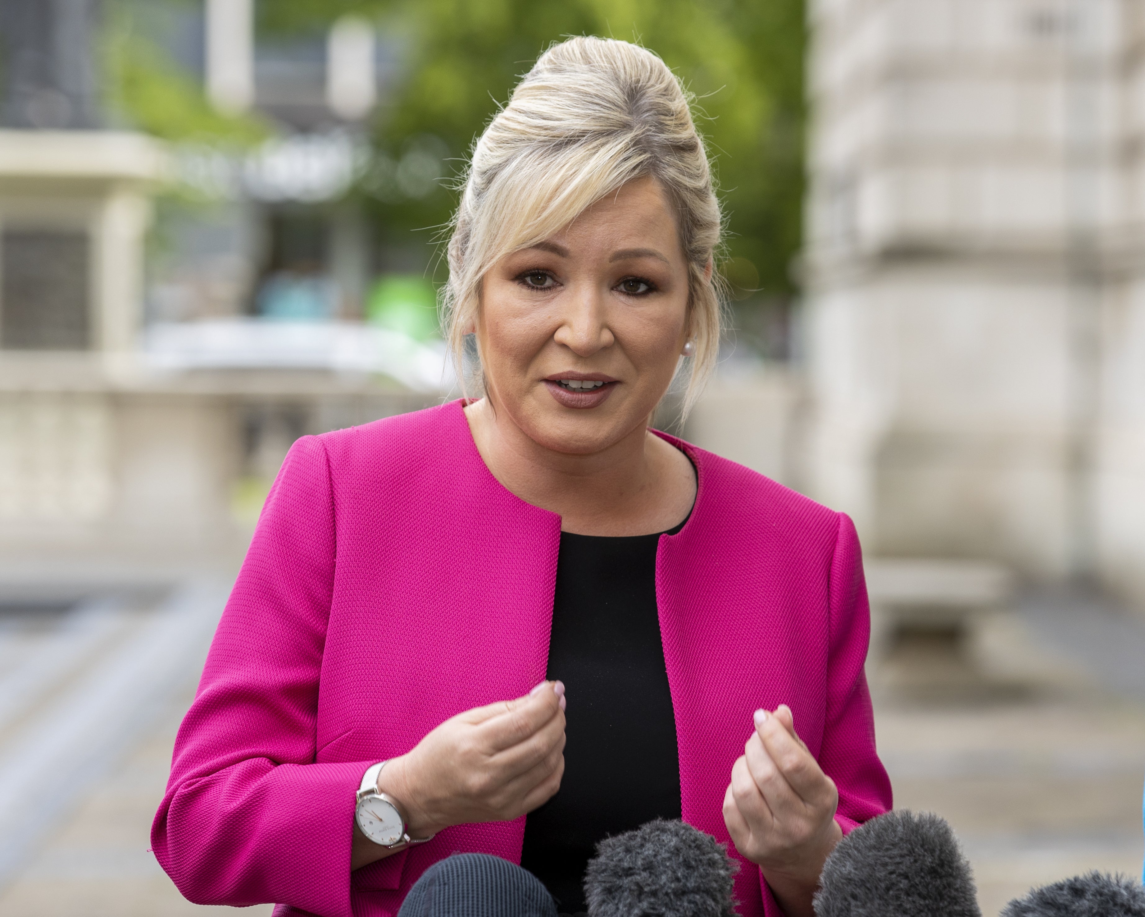 Sinn Fein Vice-President Michelle O’Neill (PA)