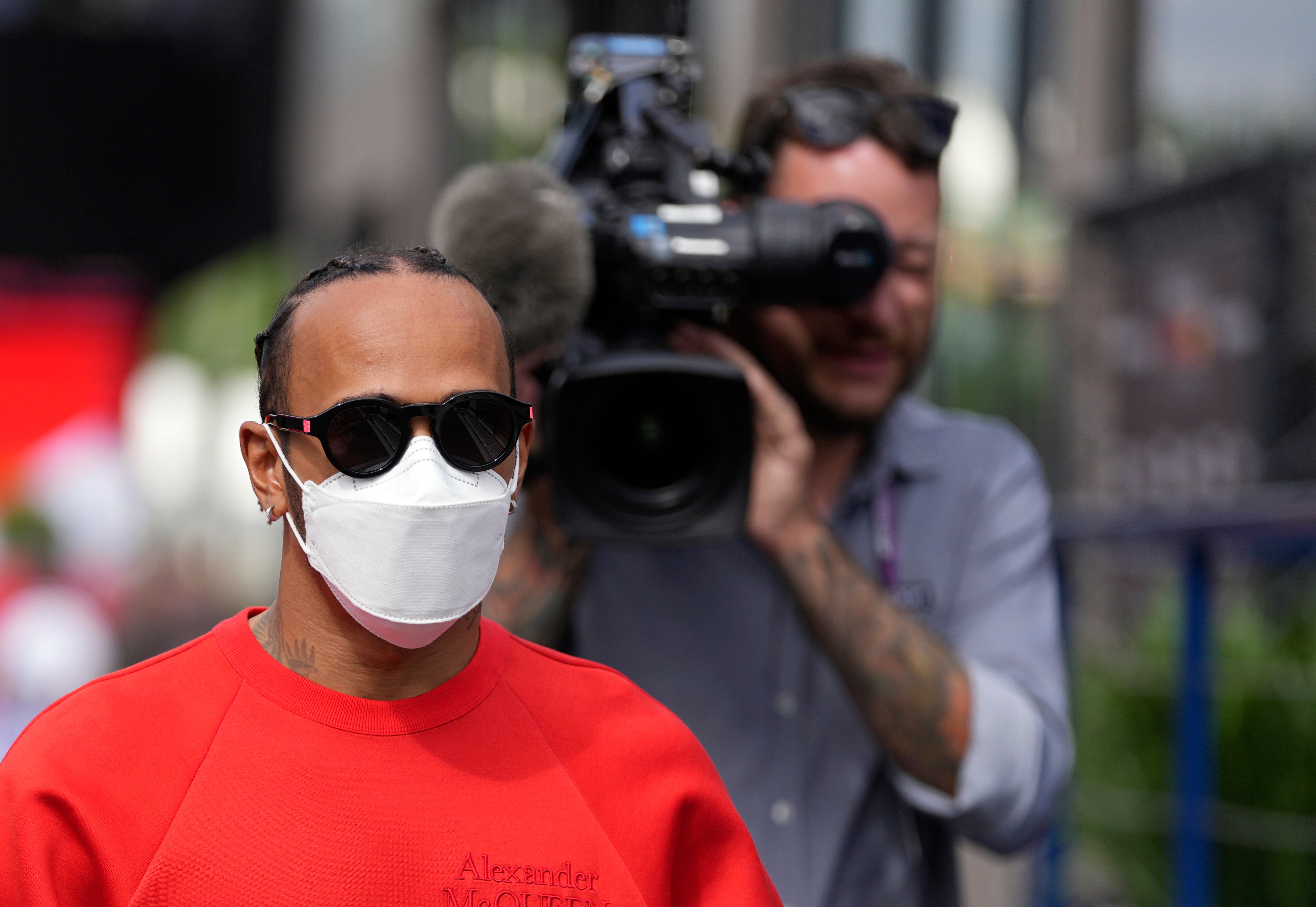 Mercedes driver Lewis Hamilton crashed in qualifying for the Austrian Grand Prix (Matthias Schrader/AP)