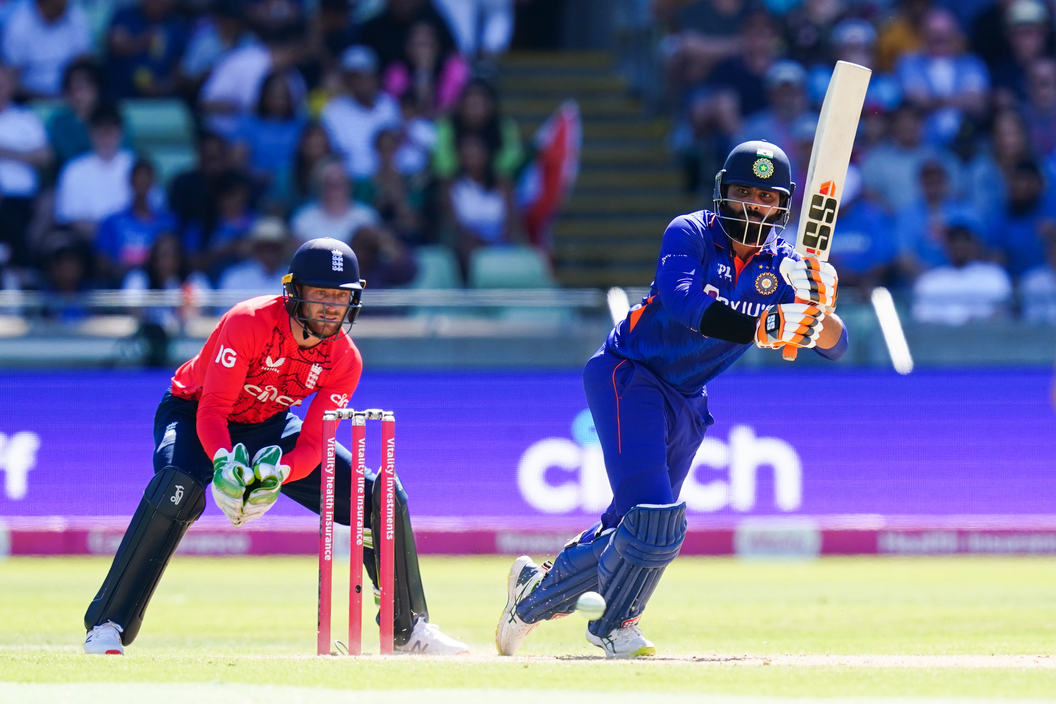 Ravindra Jadeja top-scored for India (David Davies/PA)