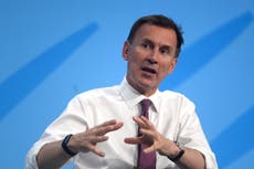 Hunt and Tugendhat vow to keep Boris Johnson’s protocol bill and uphold Brexit ‘revolution’