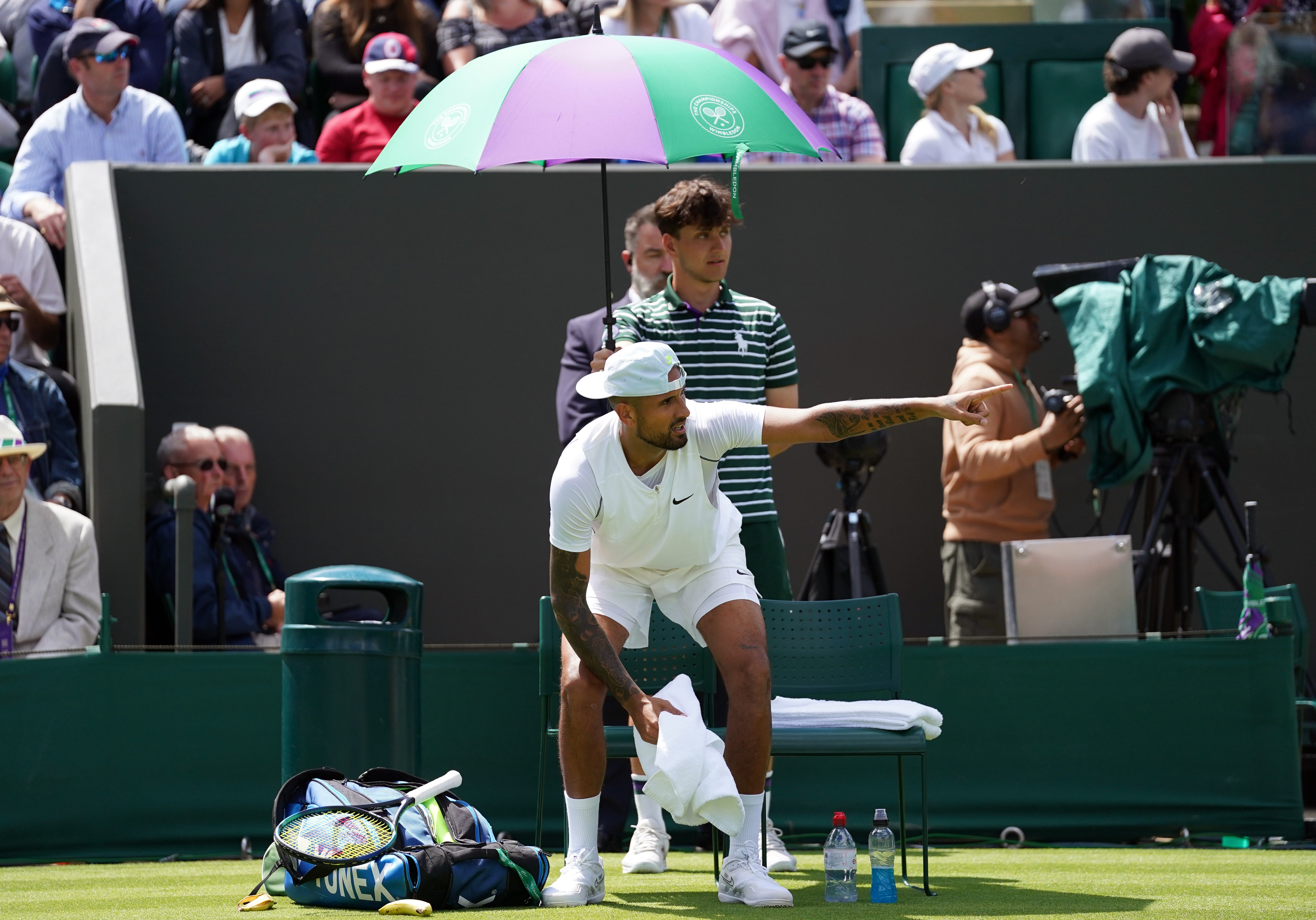 Nick Kyrgios had an action-packed start to the tournament (Adam Davy/PA)