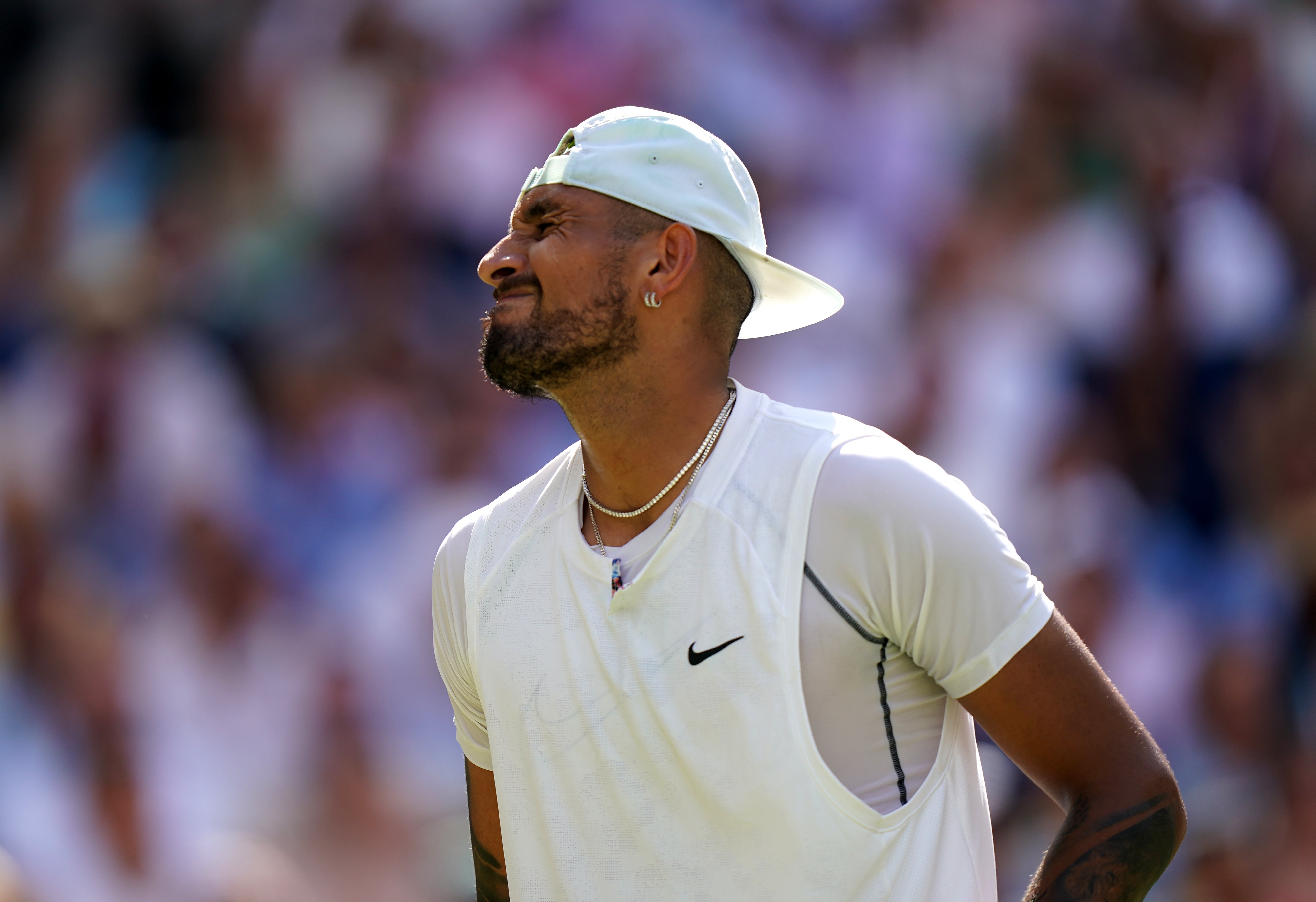 Nick Kyrgios was beaten in four sets (Adam Davy/PA)