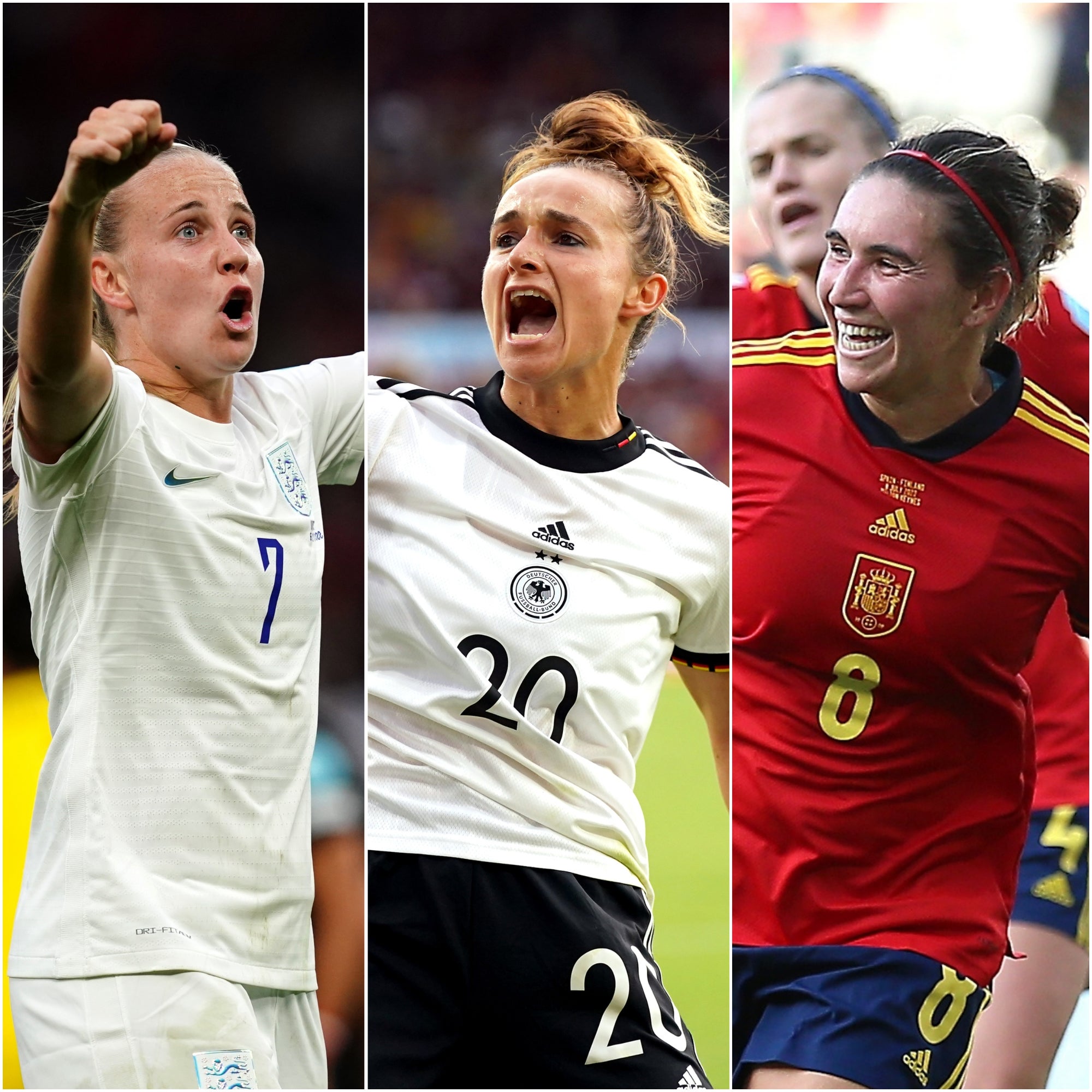 England, Germany and Spain are looking to build on opening wins (Martin Rickett/Nick Potts/Nigel French/PA)