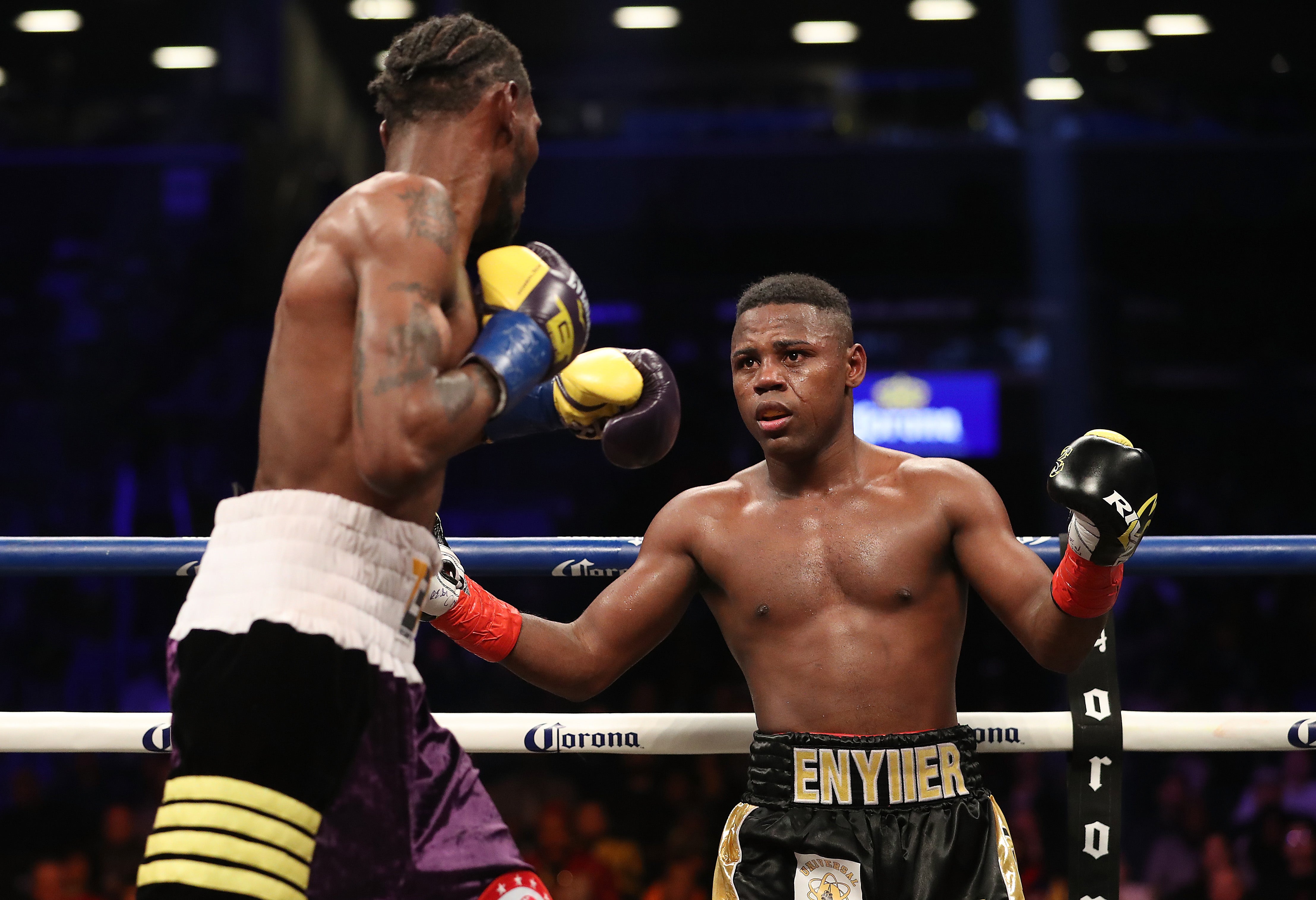 Javier Fortuna (right) fights Ryan Garcia one day after turning 33