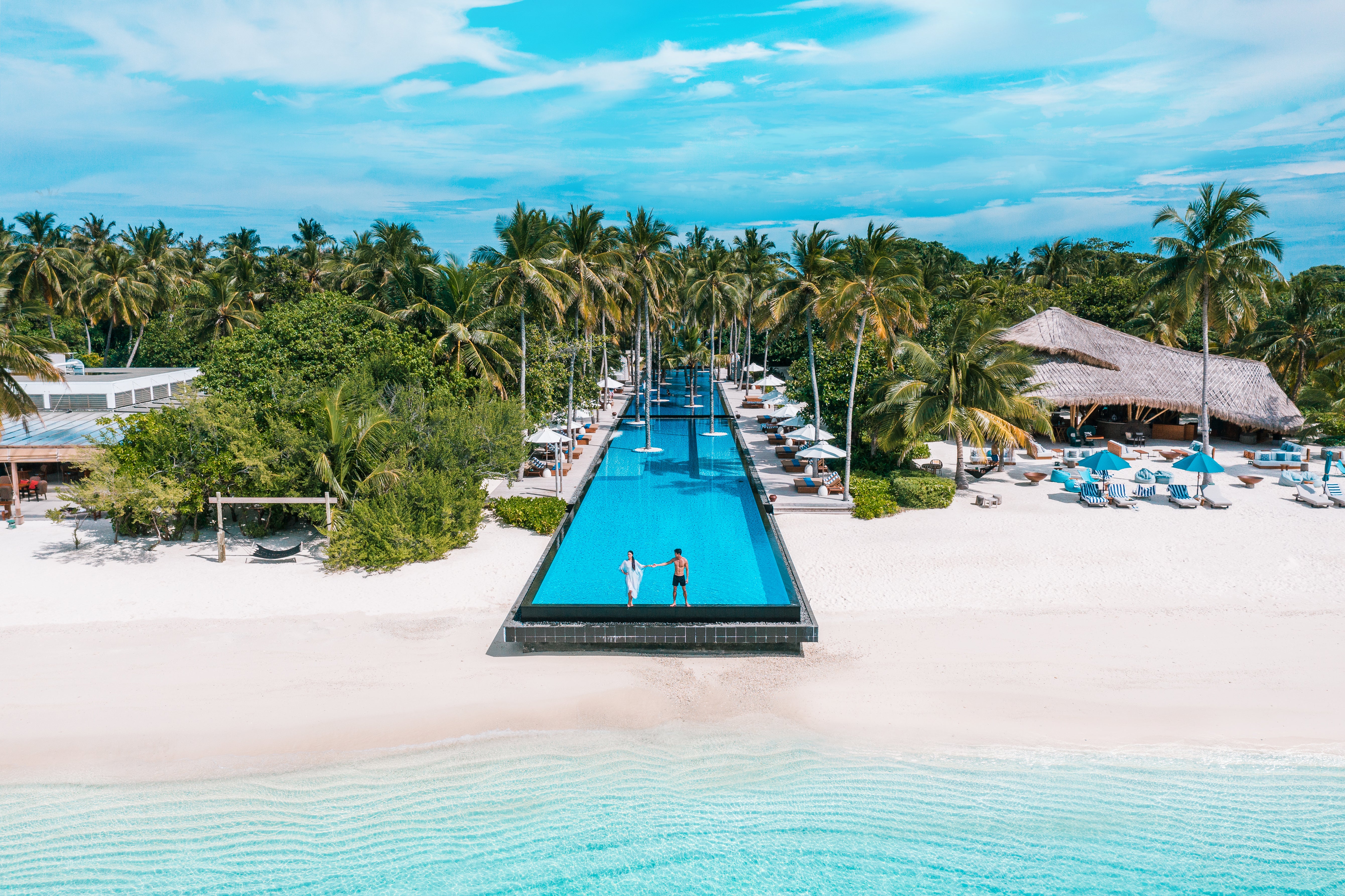 This pool is 100m long