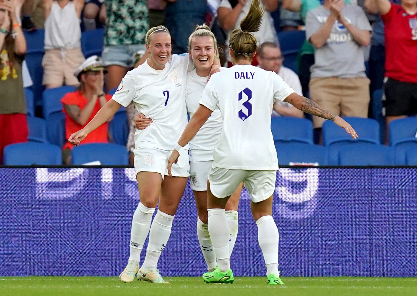 Beth Mead bagged a hat-trick in England’s win