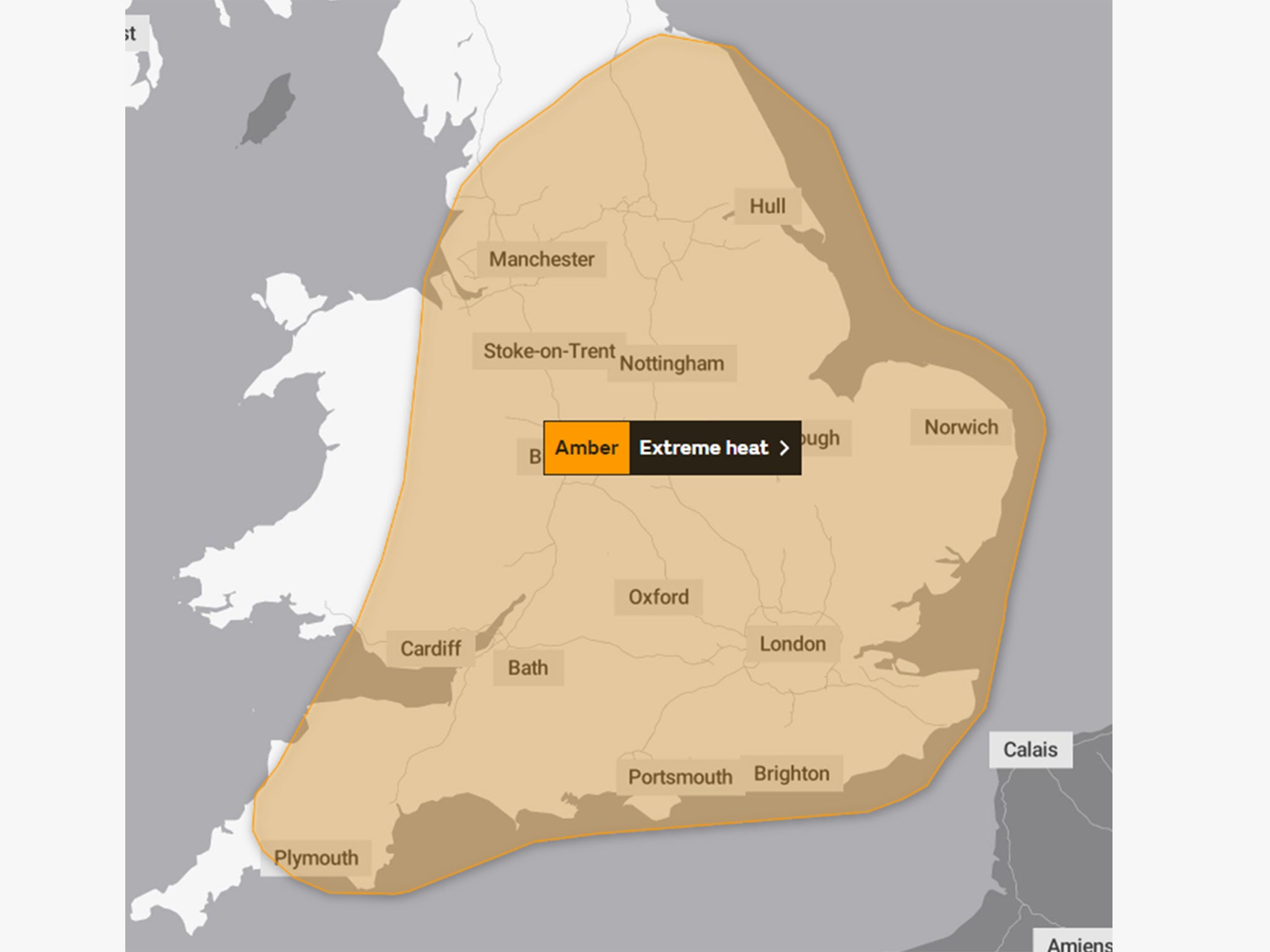 The Met Office has issued a two day extreme heat alert