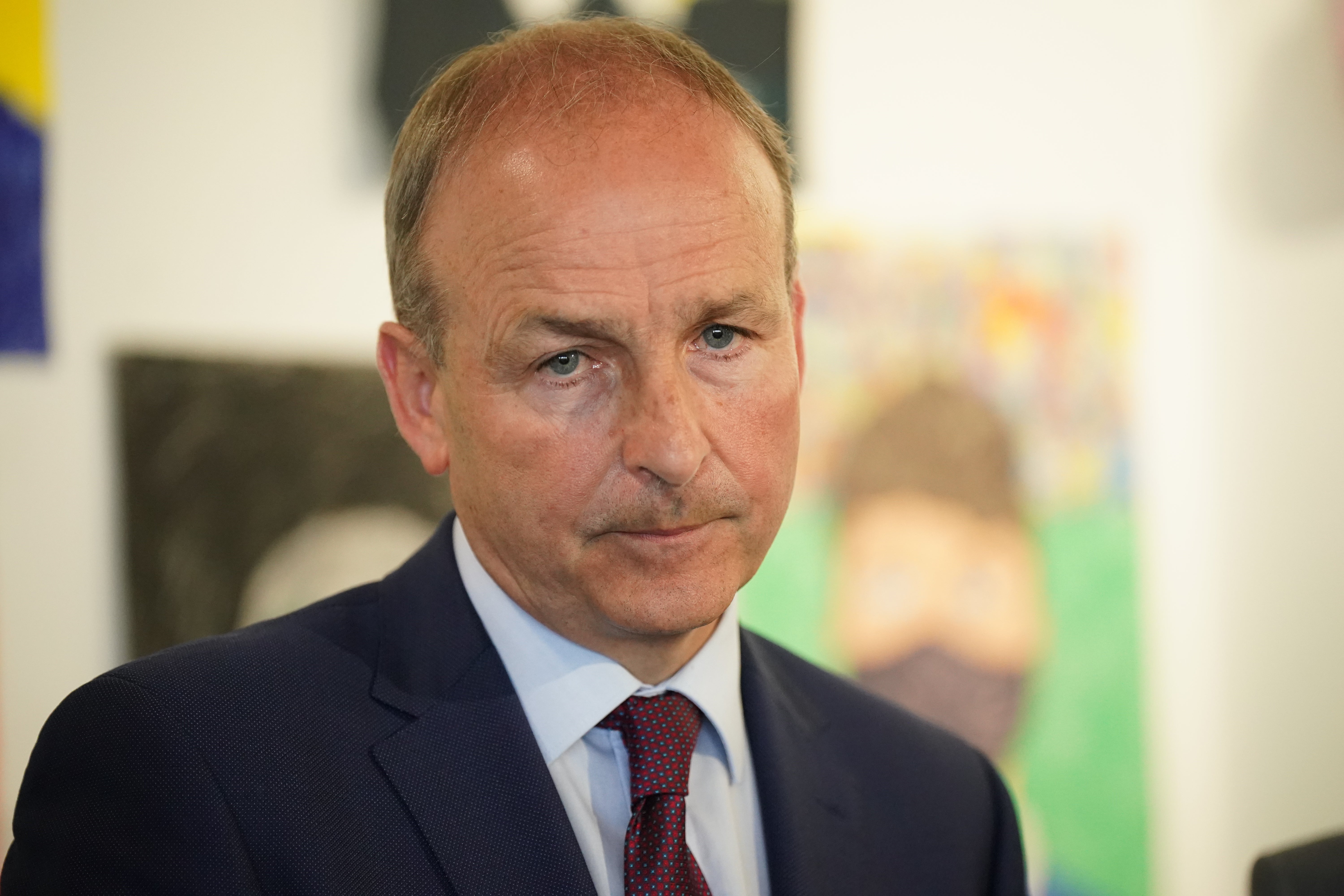 Taoiseach Micheal Martin during a visit to the Axis Community Centre, Ballymun, to discuss the expected benefits of the 2 million euro investment in the Empowering Communities Programme. Picture date: Monday July 11, 2022.